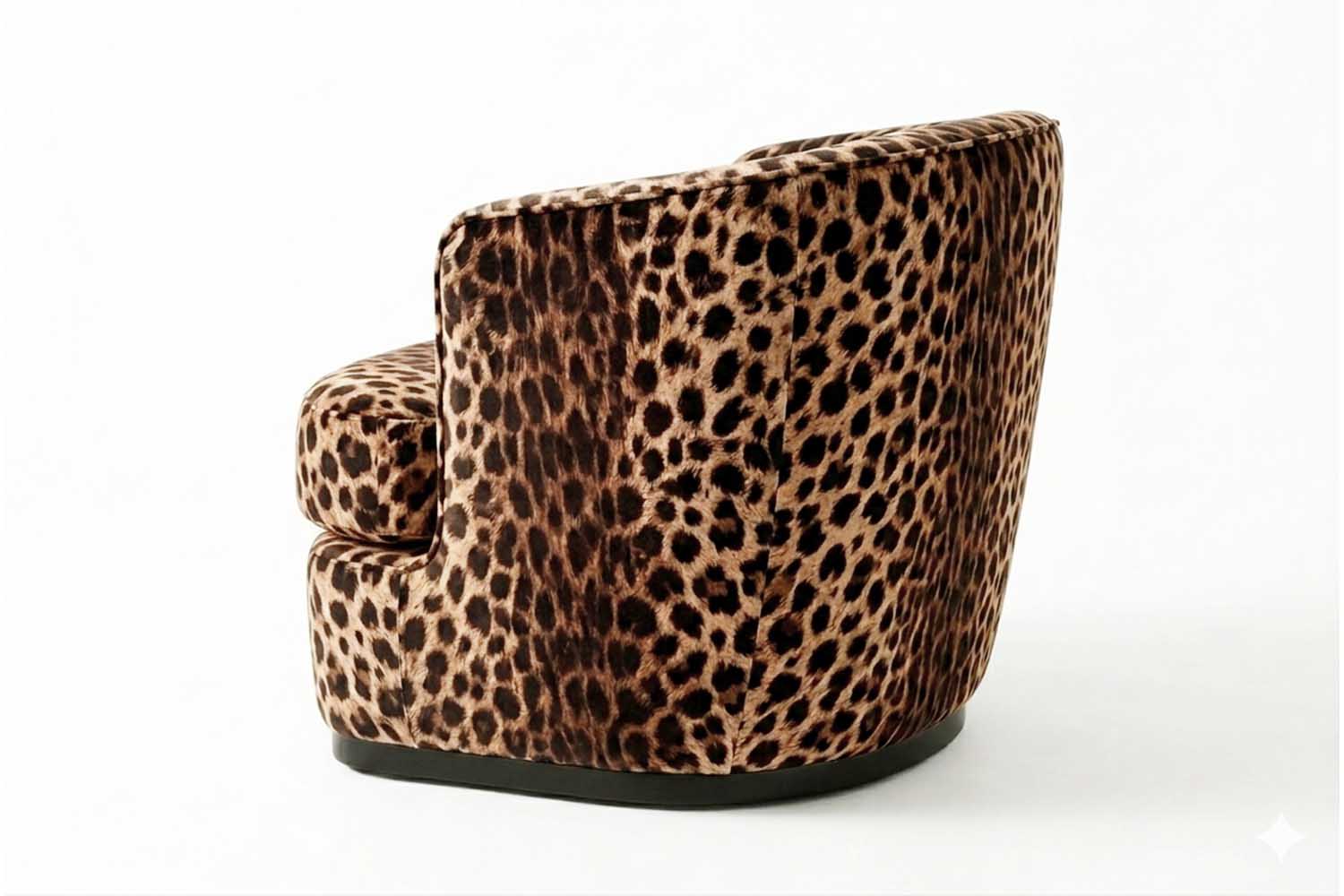 Ancla Swivel Chair Leopard
