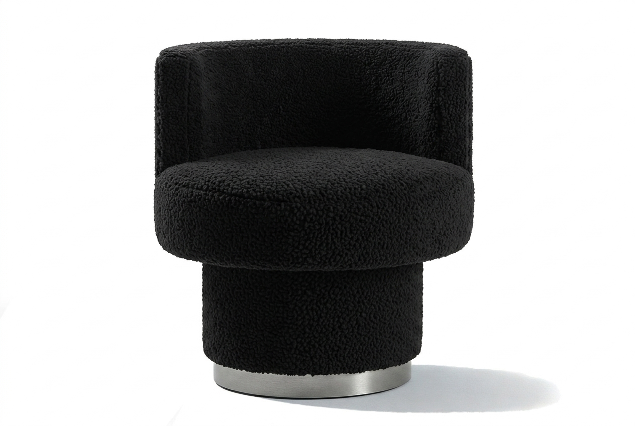 Caos Accent Chair Black Sheep Chrome