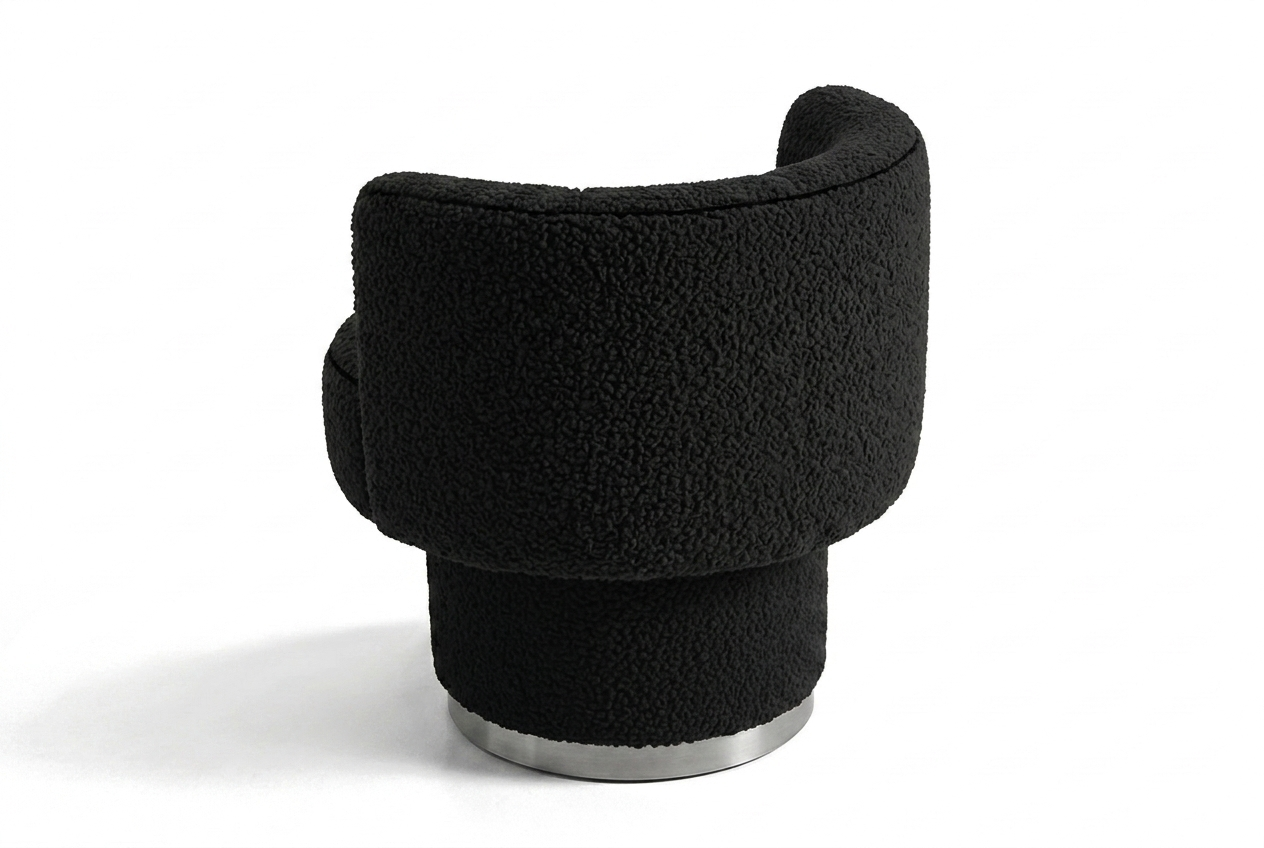 Caos Swivel Chair Black Sheep Chrome