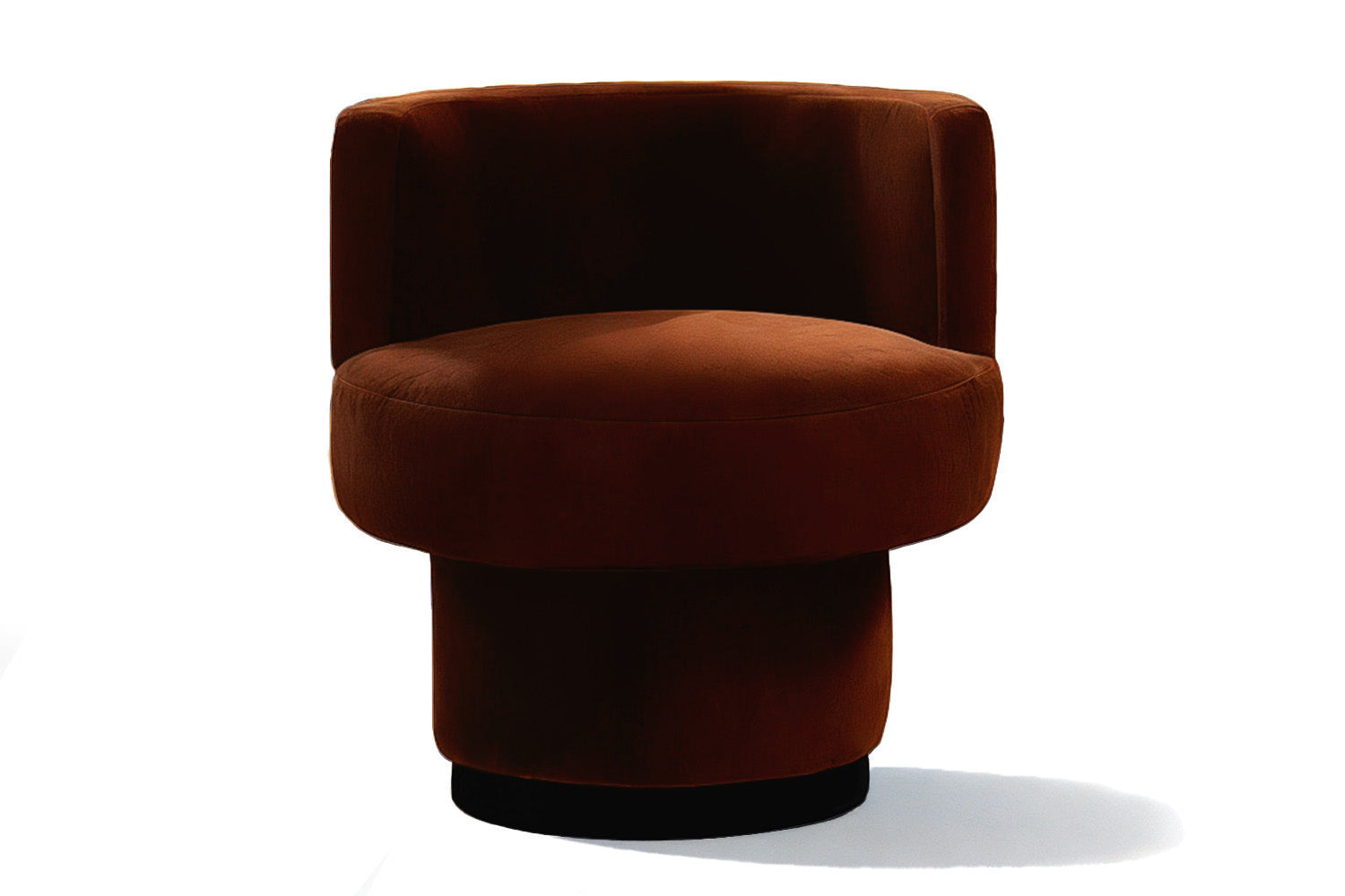 Caos Accent Chair Brown Velvet