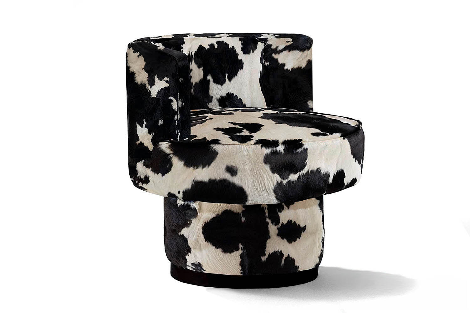 Caos Accent Chair Cow Furry Velvet