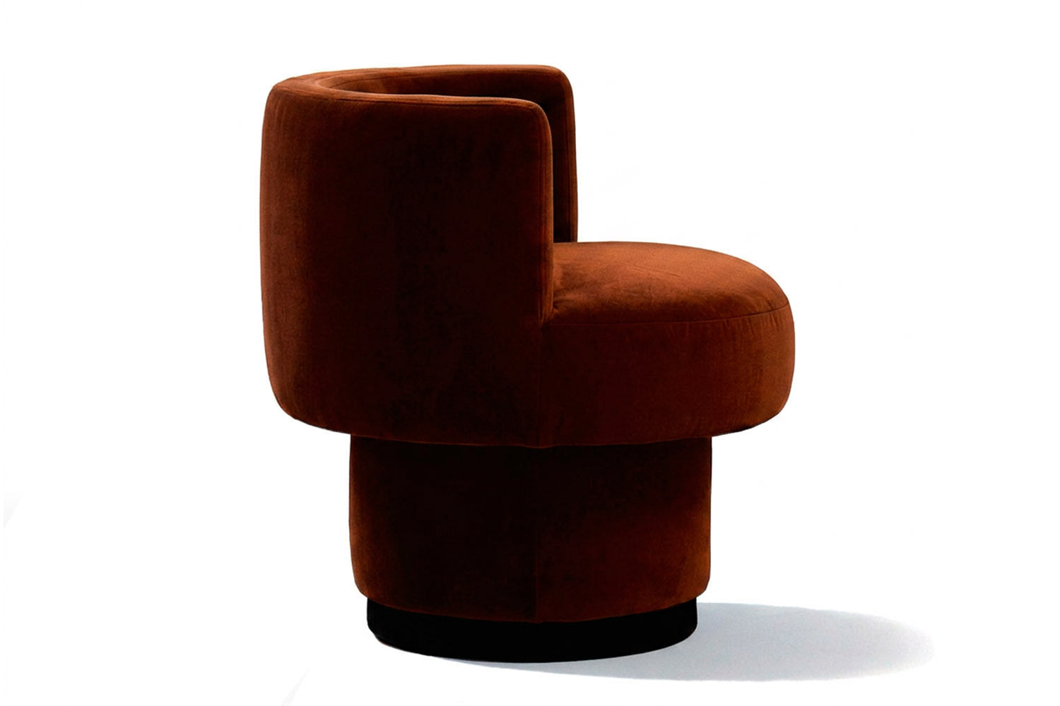 Caos Accent Chair Brown Velvet