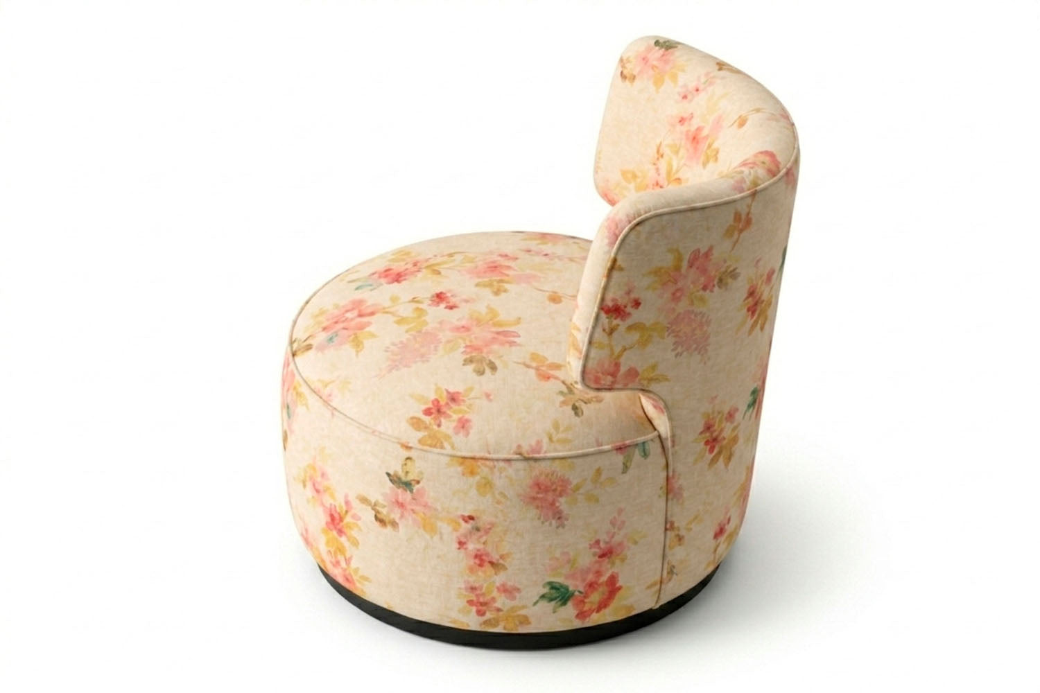Capricho Swivel Chair Creme Floral