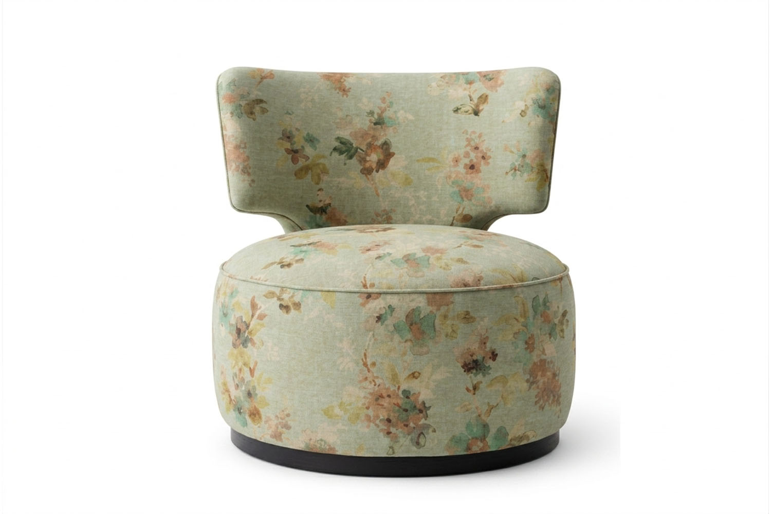 Capricho Swivel Chair Green Ditsy