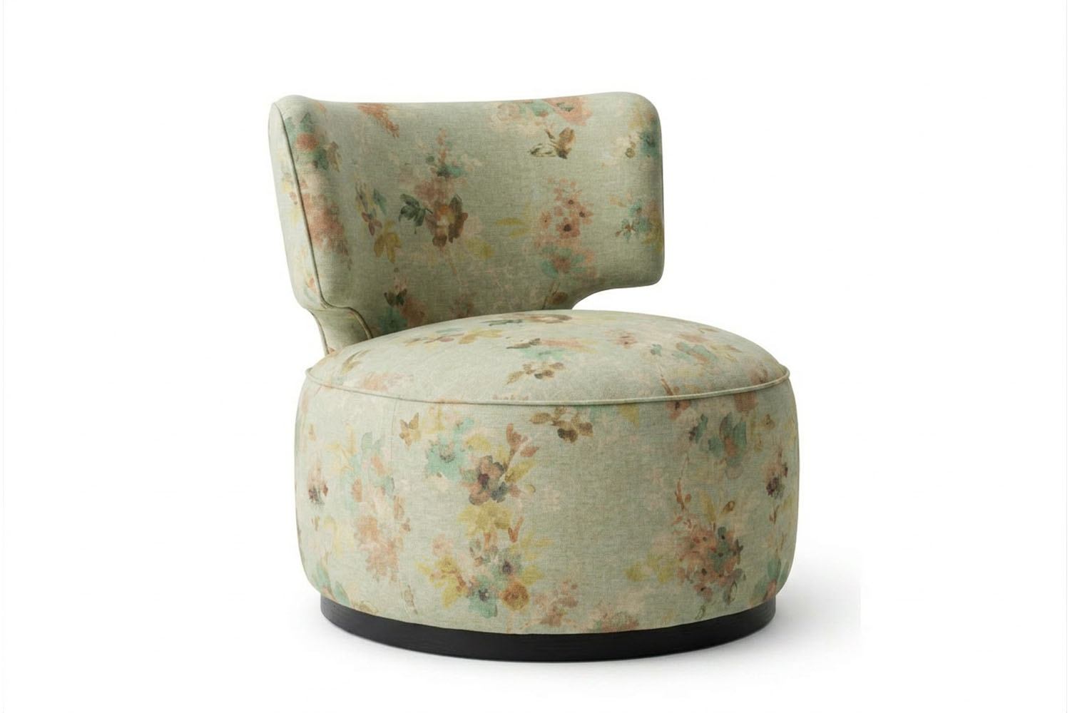 Capricho Swivel Chair Green Ditsy