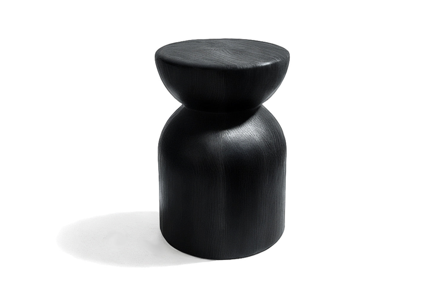 Colisión Stool Solid Dark Beech Wood