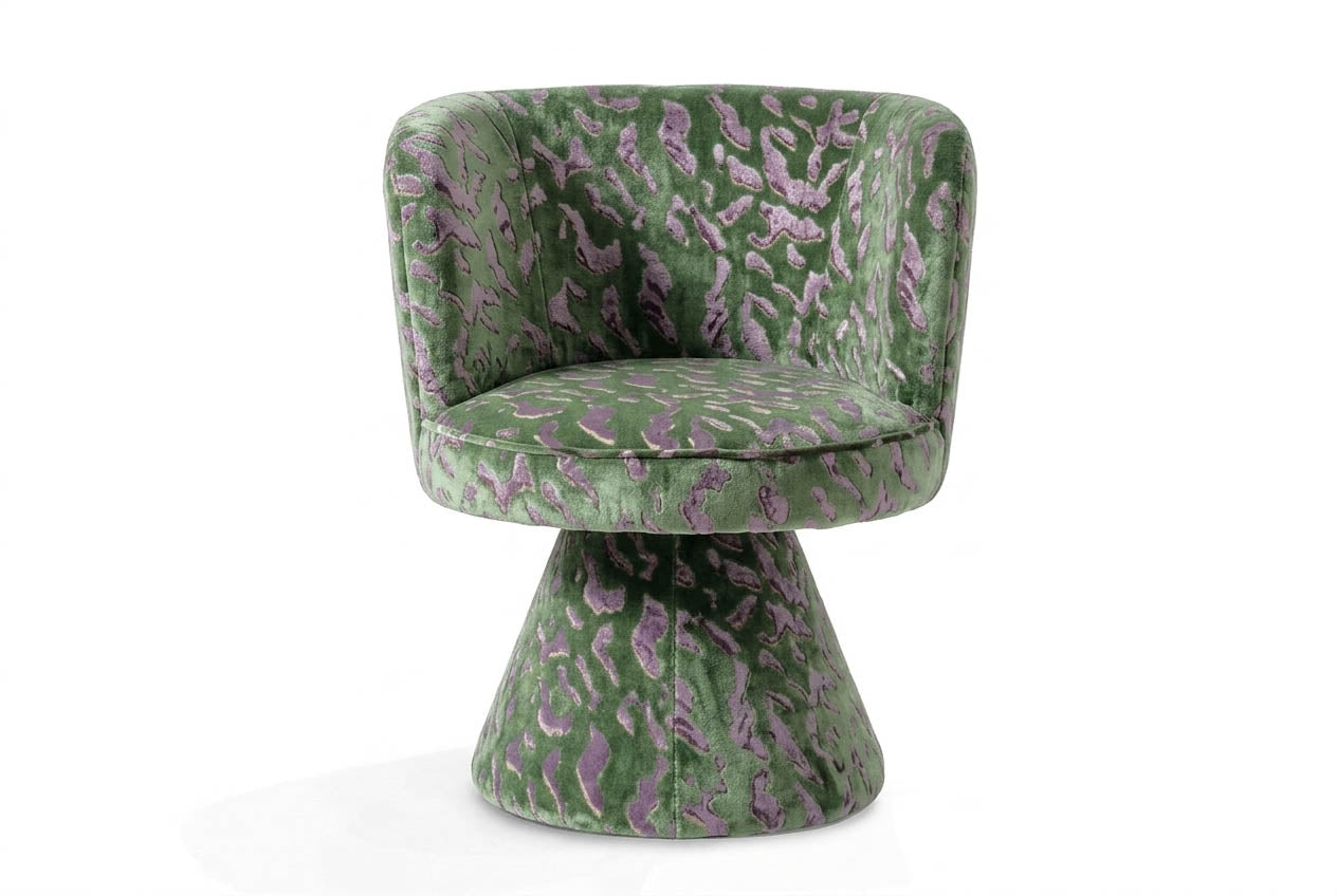 Coraje Swivel Chair Green Relief