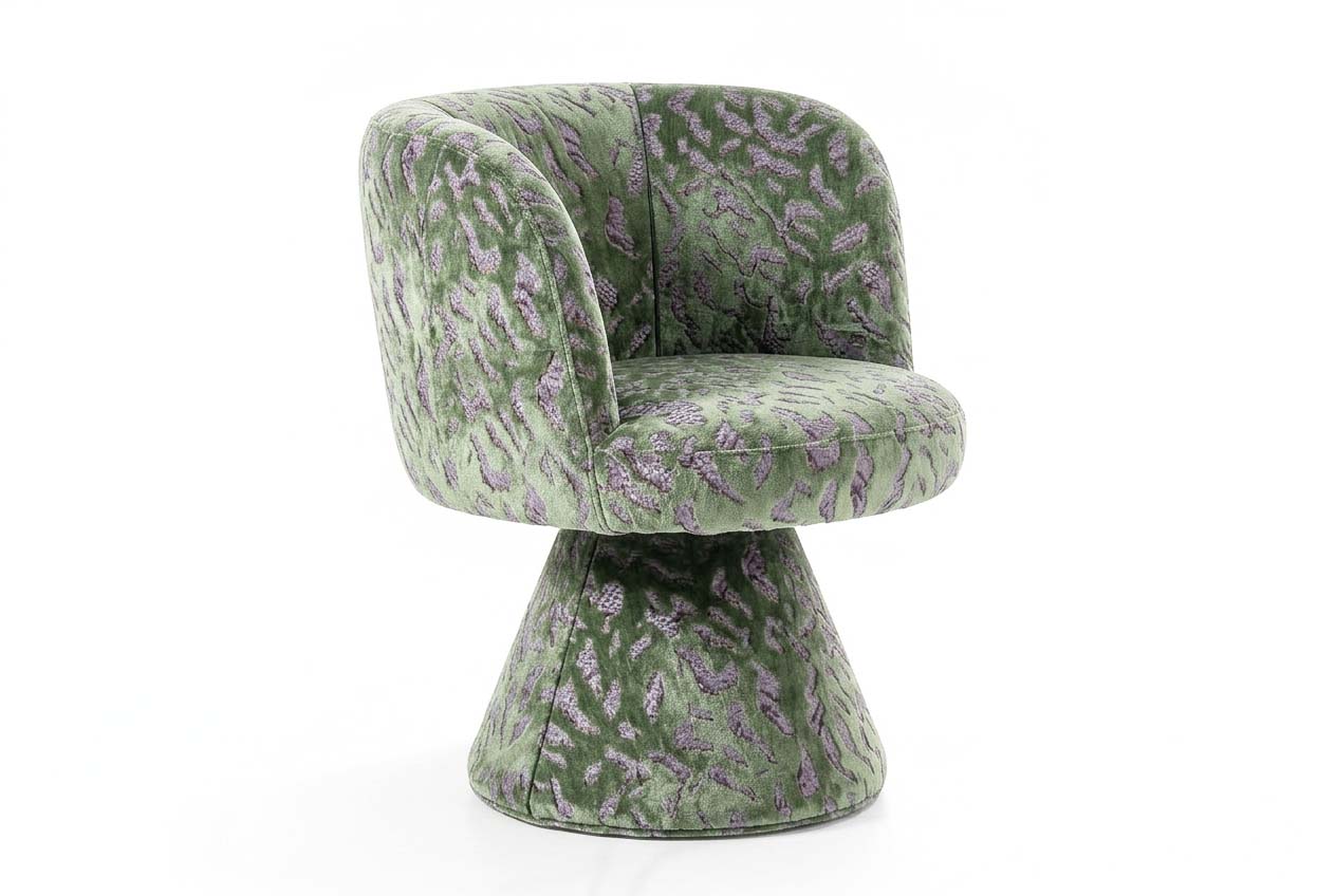 Coraje Swivel Chair Green Relief