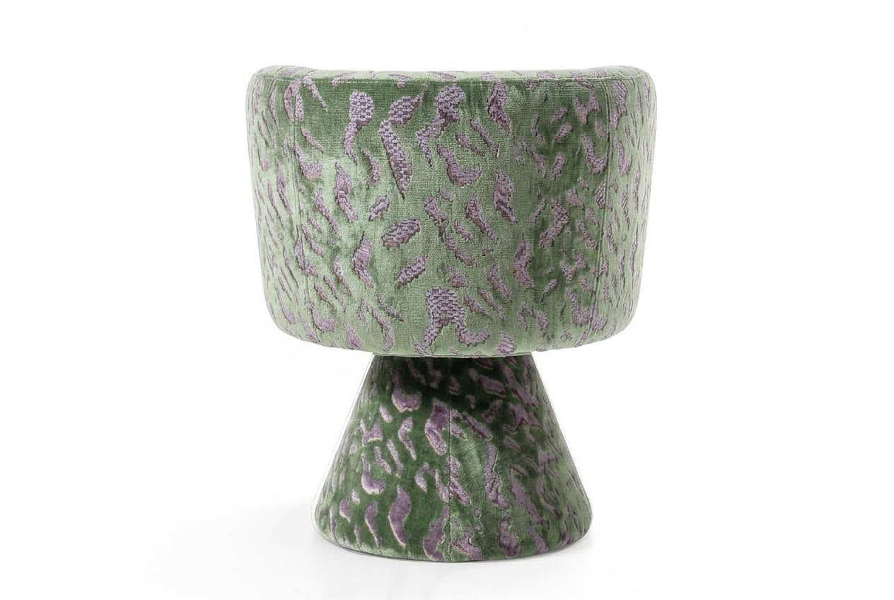Coraje Swivel Chair Green Relief