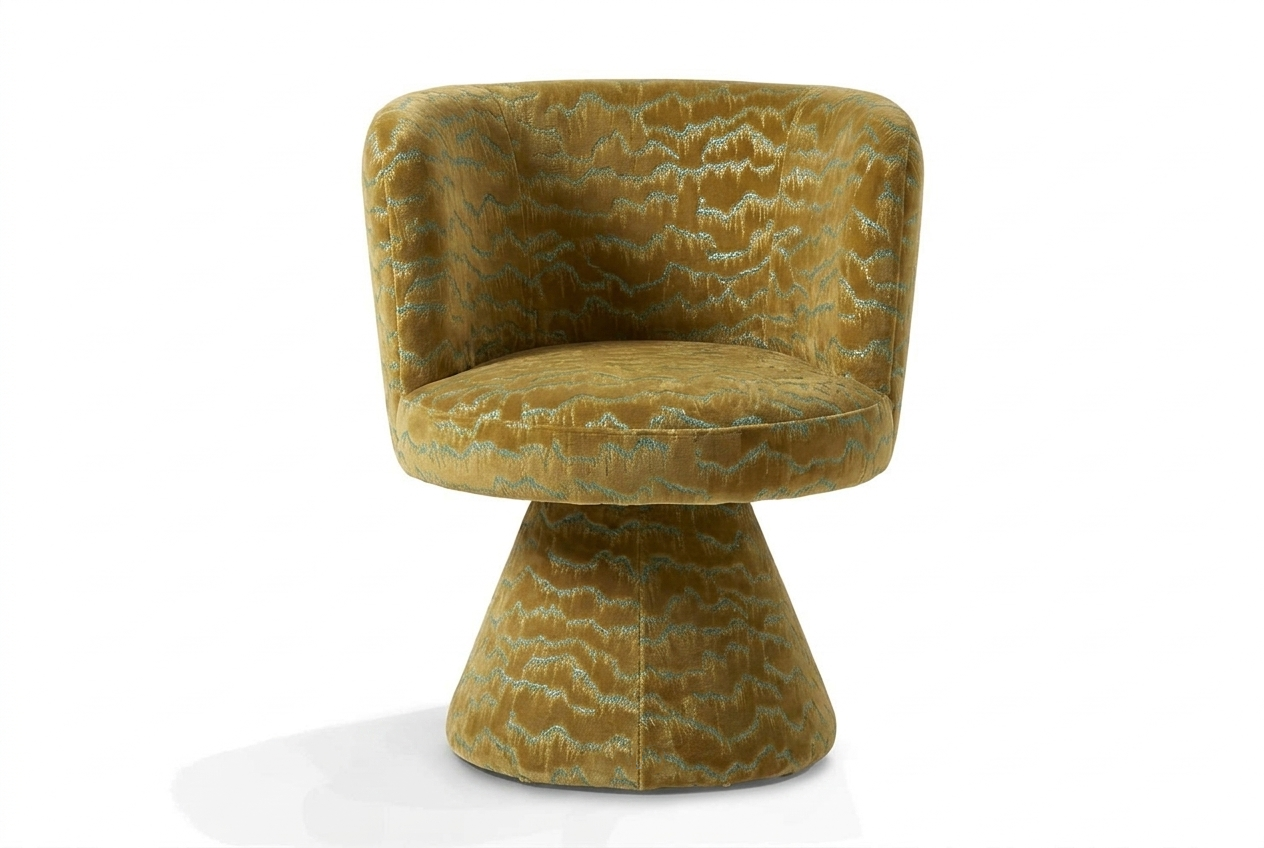 Coraje Swivel Chair Mustard Relief