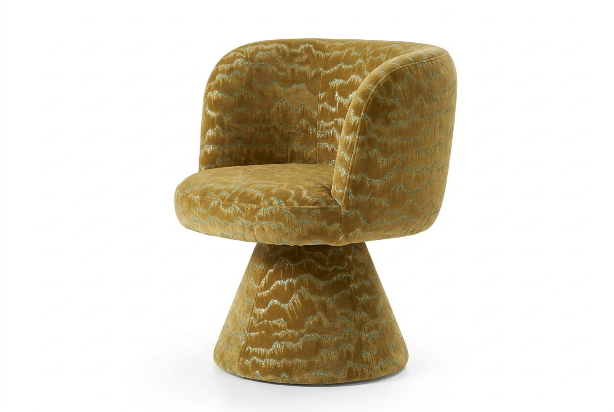 Coraje Swivel Chair Mustard Relief