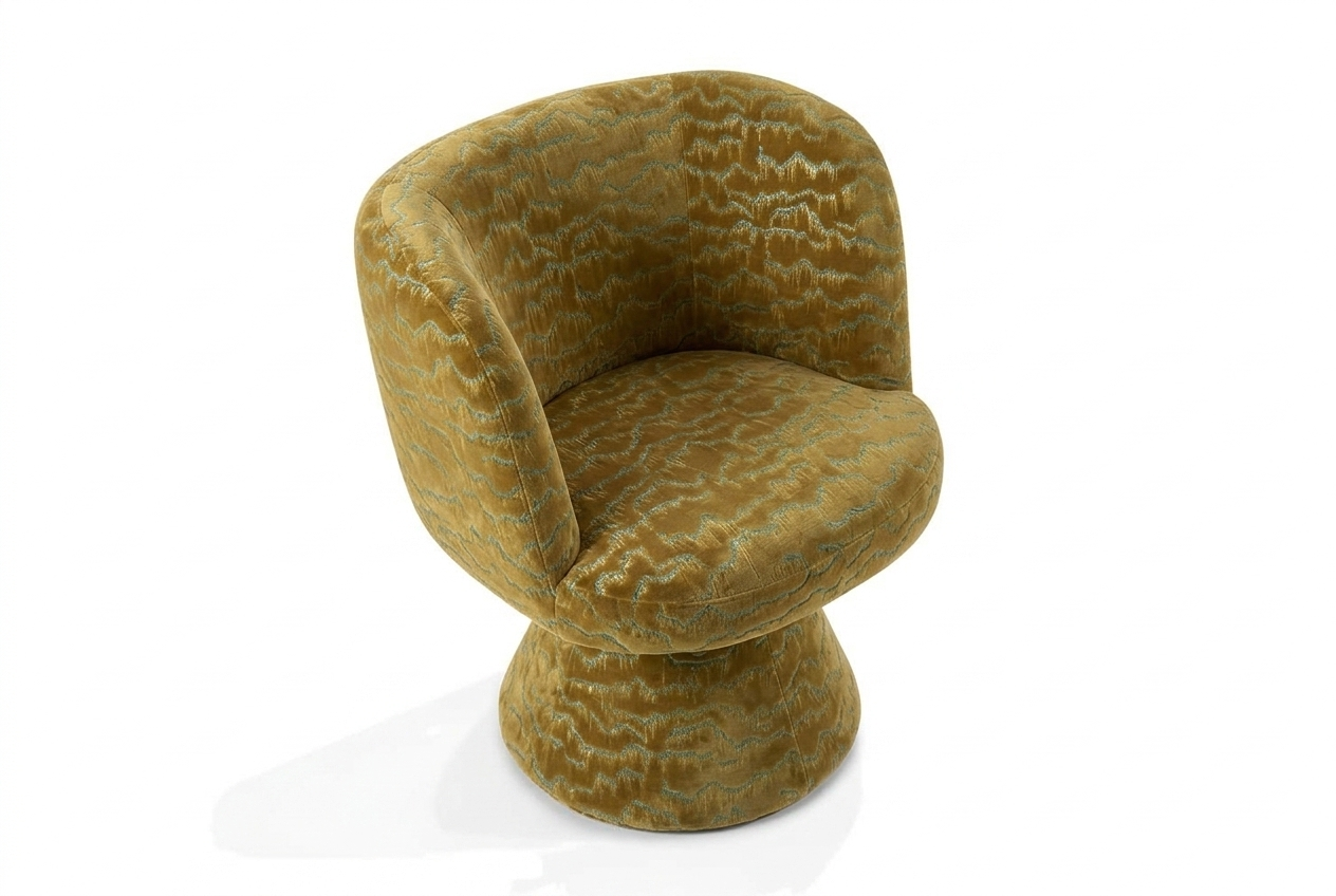 Coraje Swivel Chair Mustard Relief