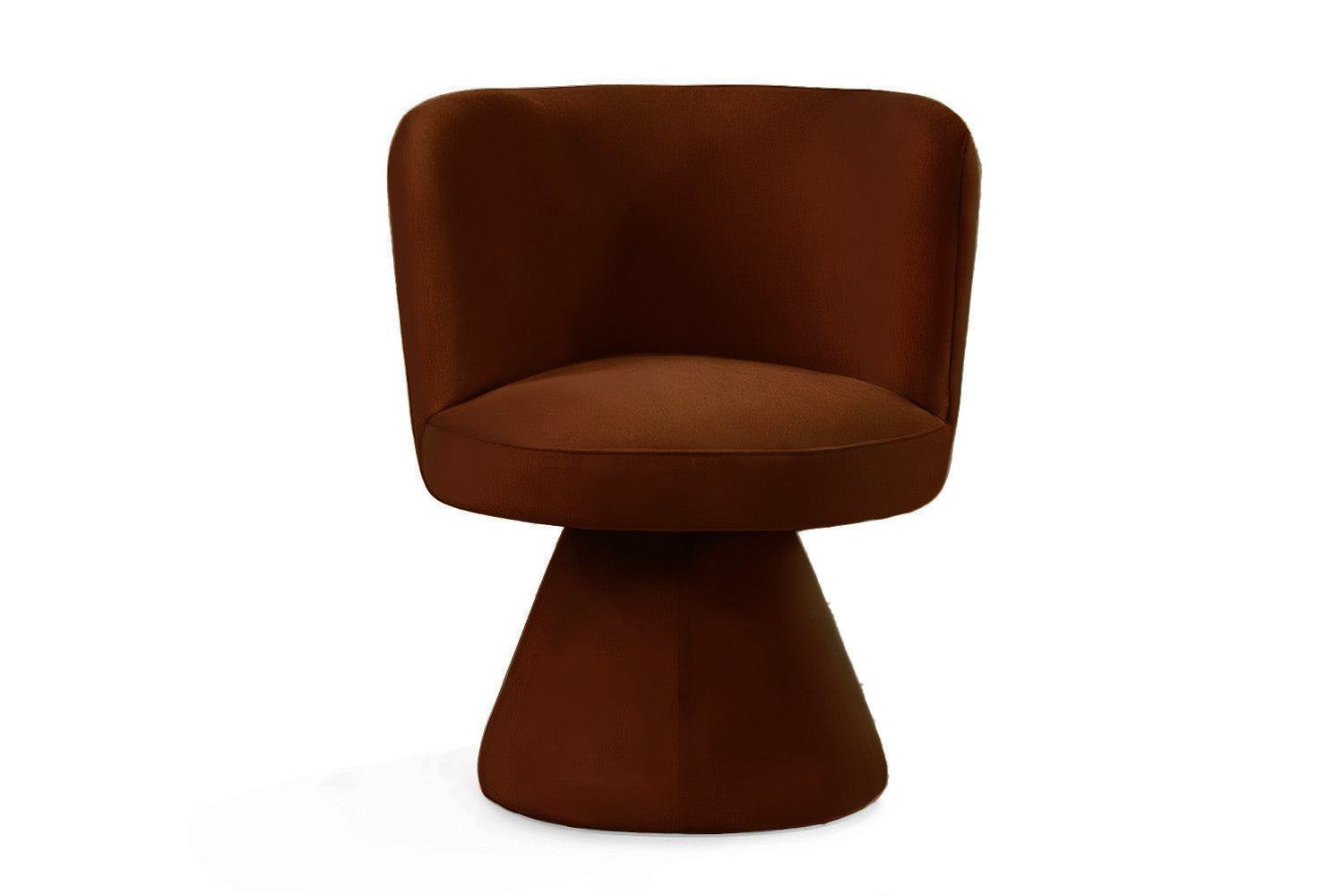 Coraje Dining Chair Brown Velvet