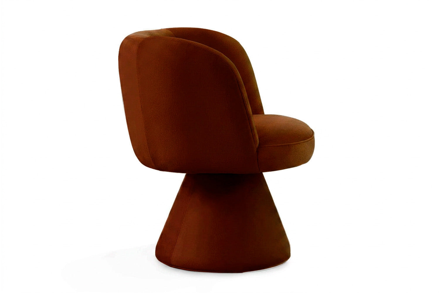 Coraje Dining Chair Brown Velvet
