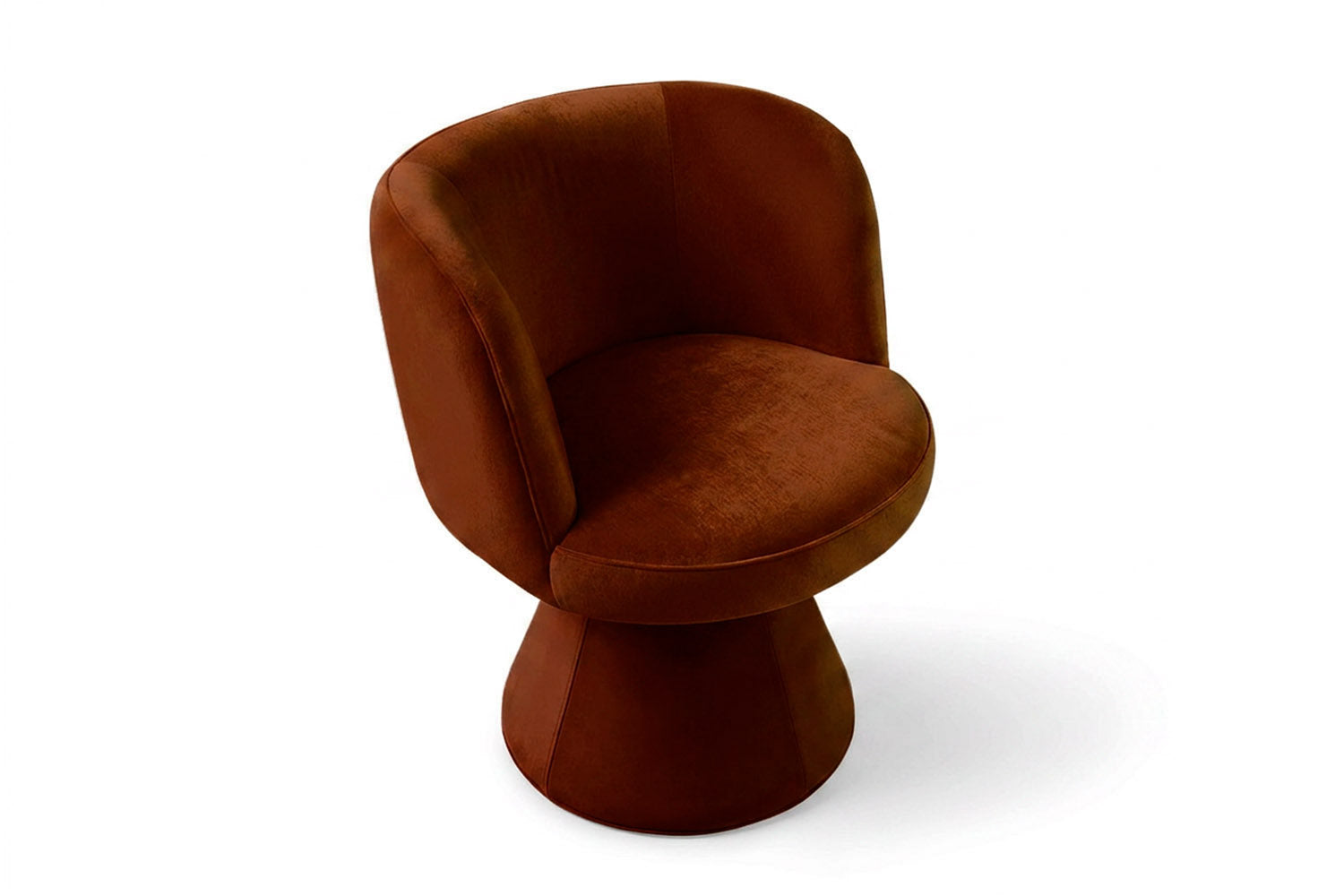 Coraje Dining Chair Brown Velvet