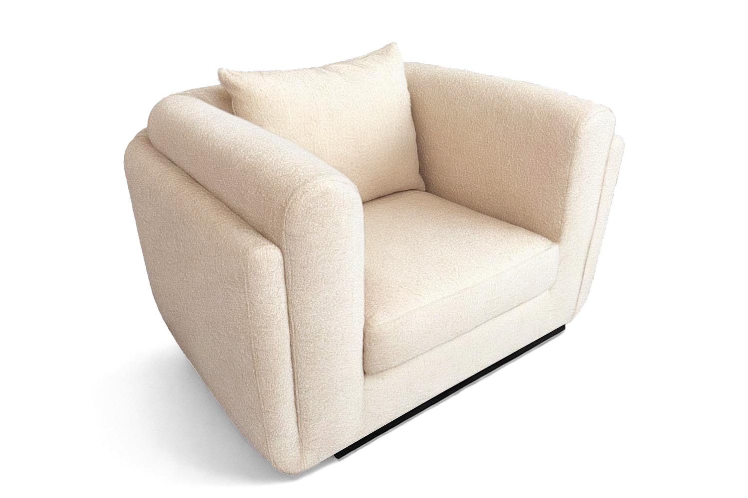 Desafío Club Chair White Bouclé