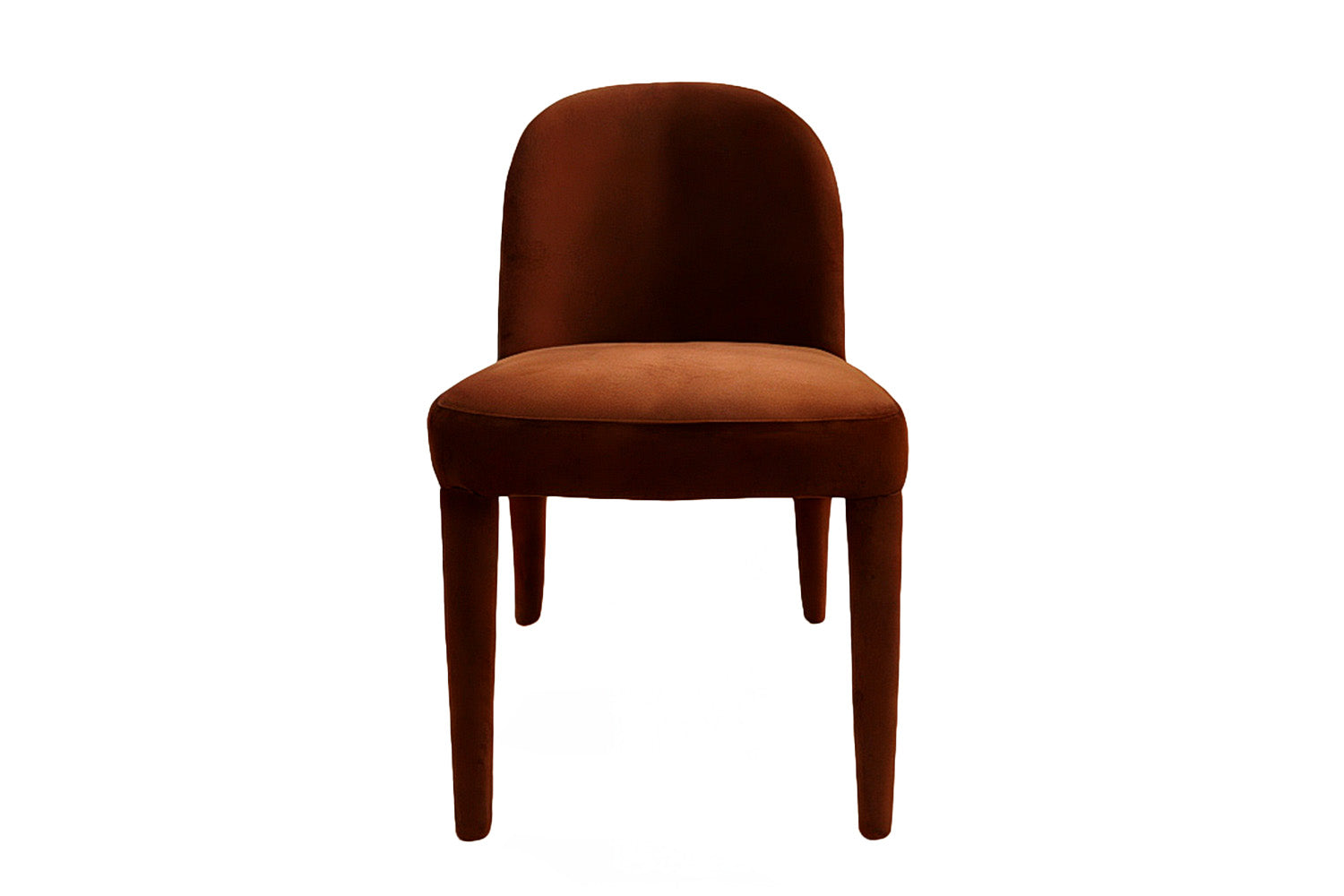 Eclipse Dining Chair Brown Velvet