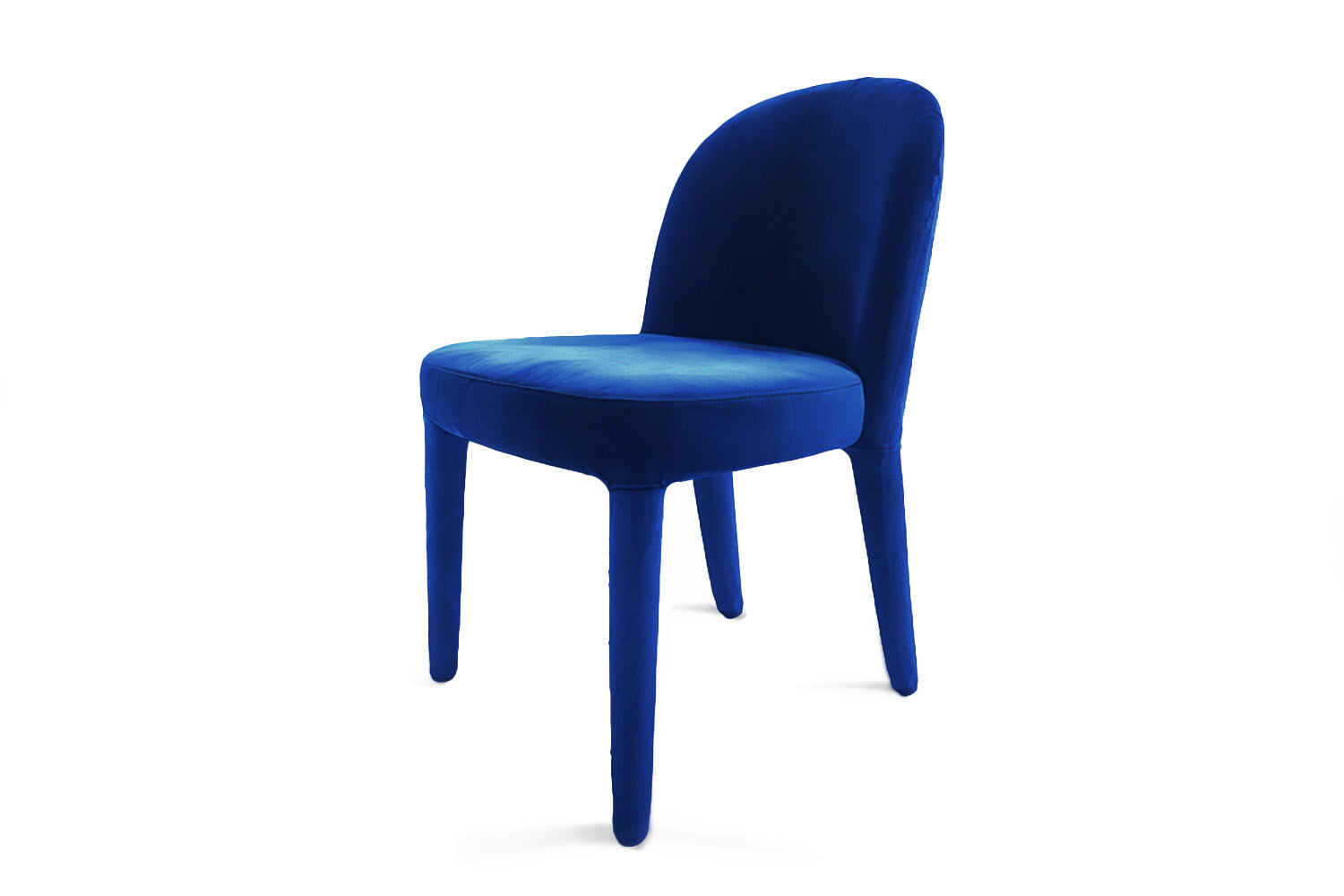 Eclipse Dining Chair Blue Velvet