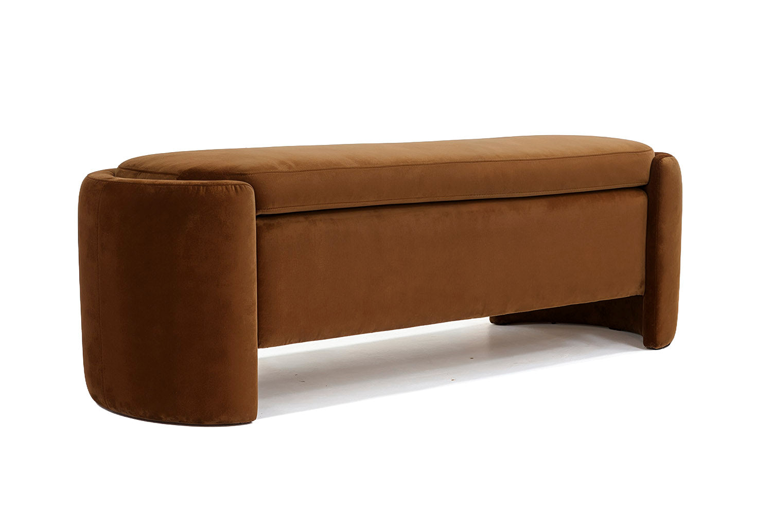 Enigma Bench Brown Velvet