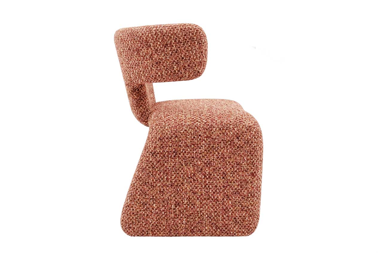 Euforia Dining Chair Orange Chenille