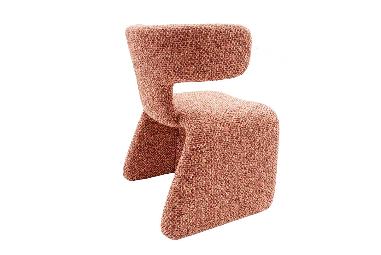 Euforia Dining Chair Orange Chenille
