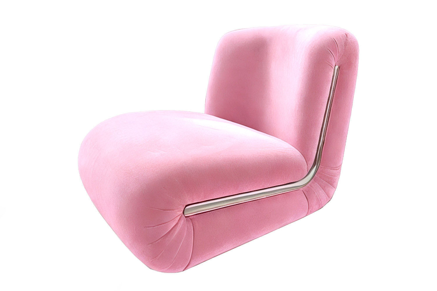 Frenesí Lounge Chair Pink Velvet