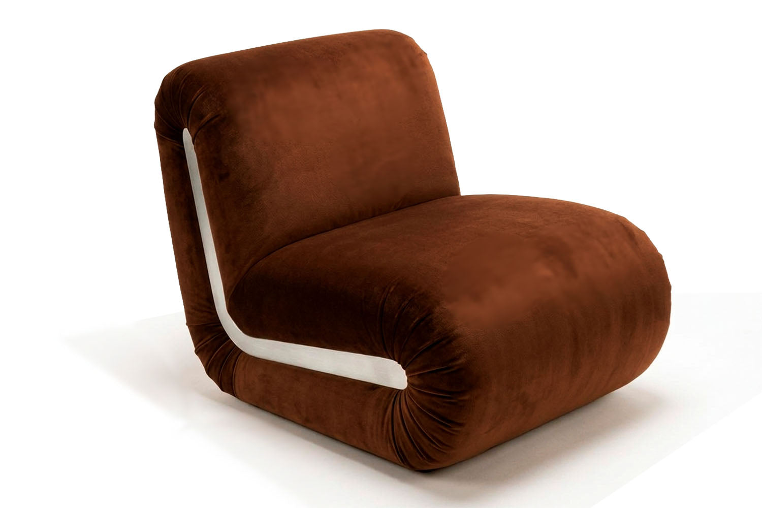 Frenesí Lounge Chair Brown Velvet