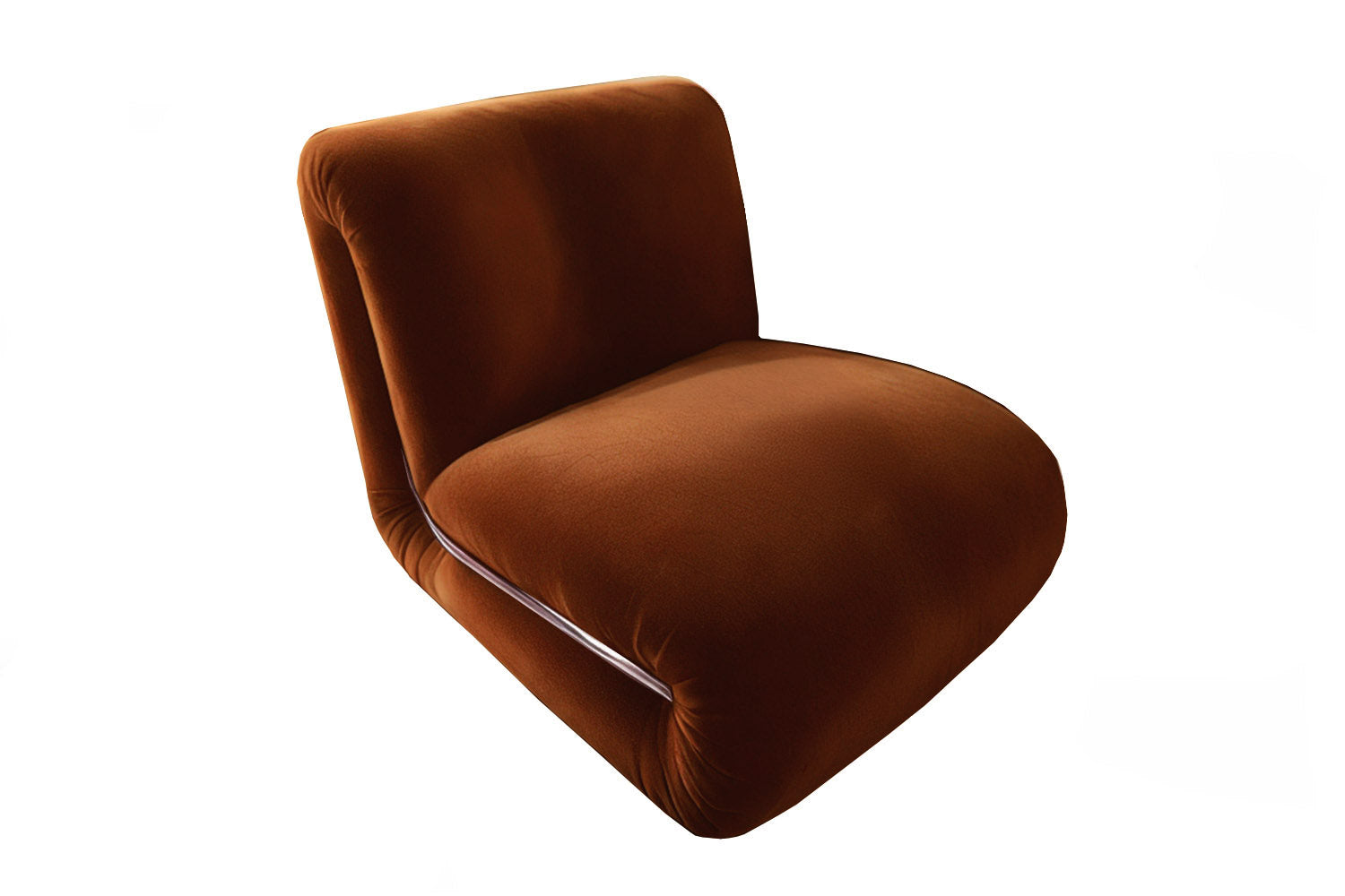 Frenesí Lounge Chair Brown Velvet