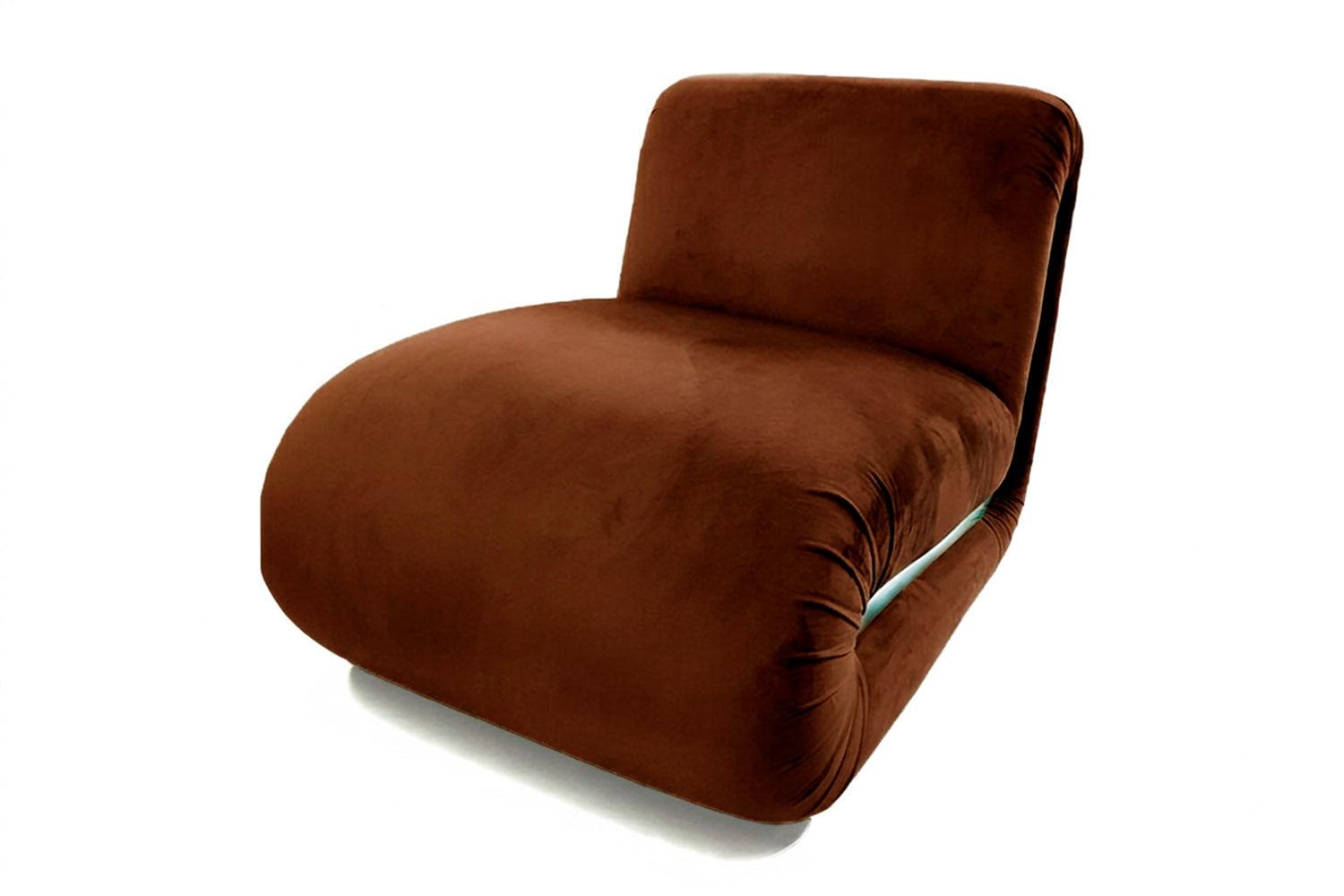 Frenesí Lounge Chair Brown Velvet