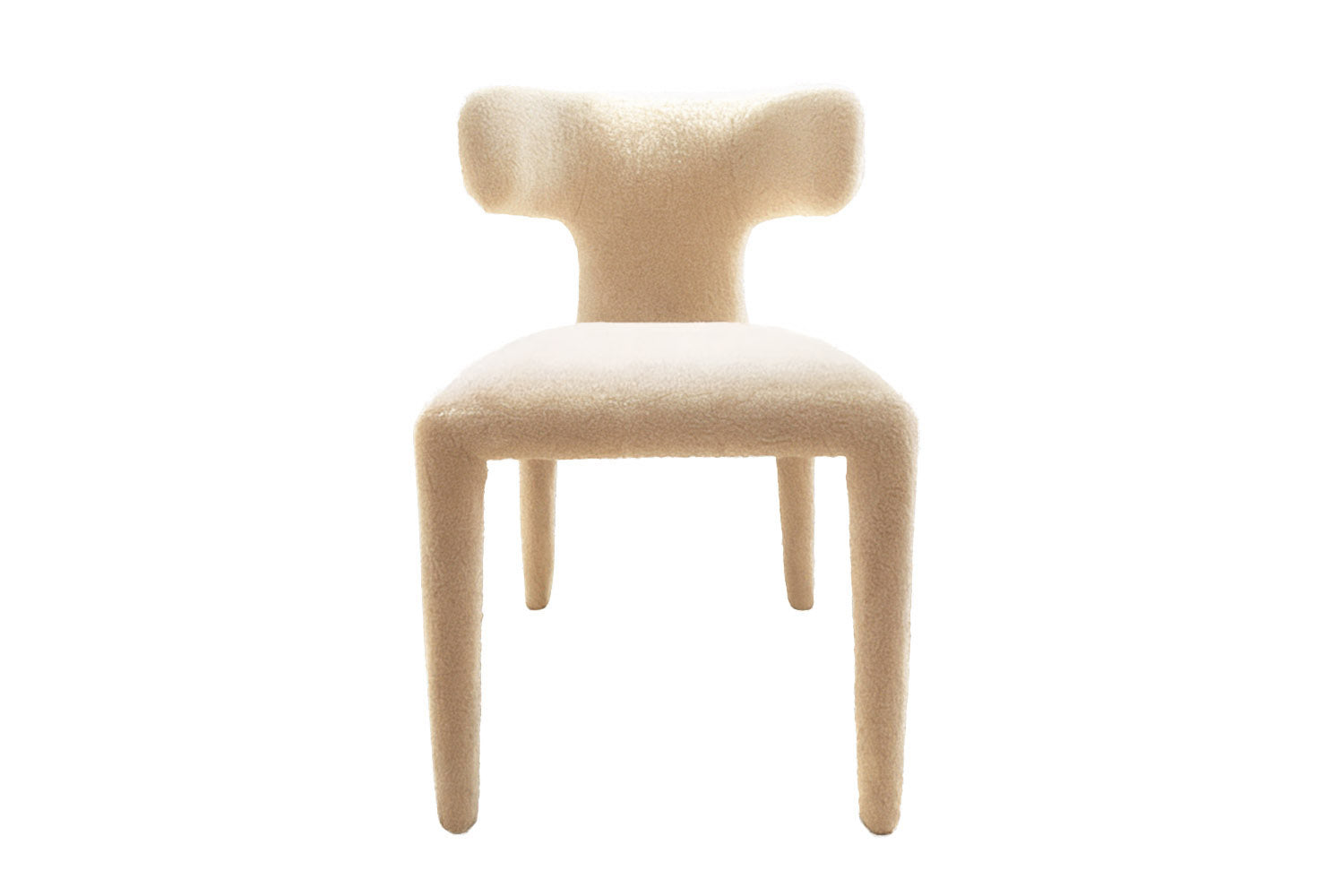 Instinto Dining Chair White Bouclé