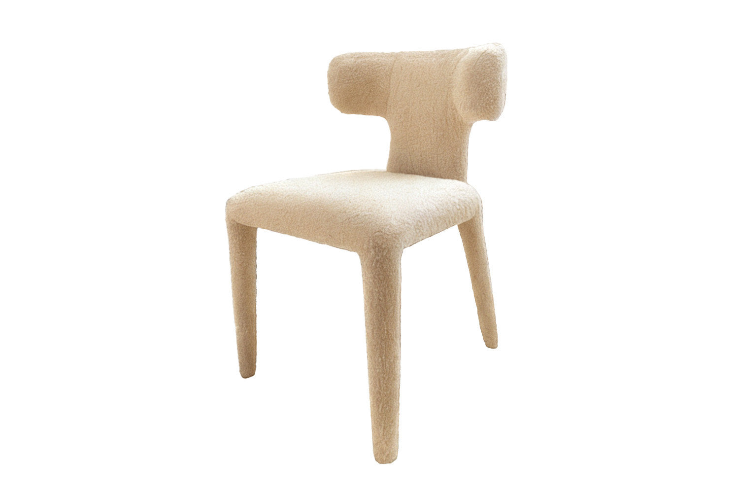 Instinto Dining Chair White Bouclé