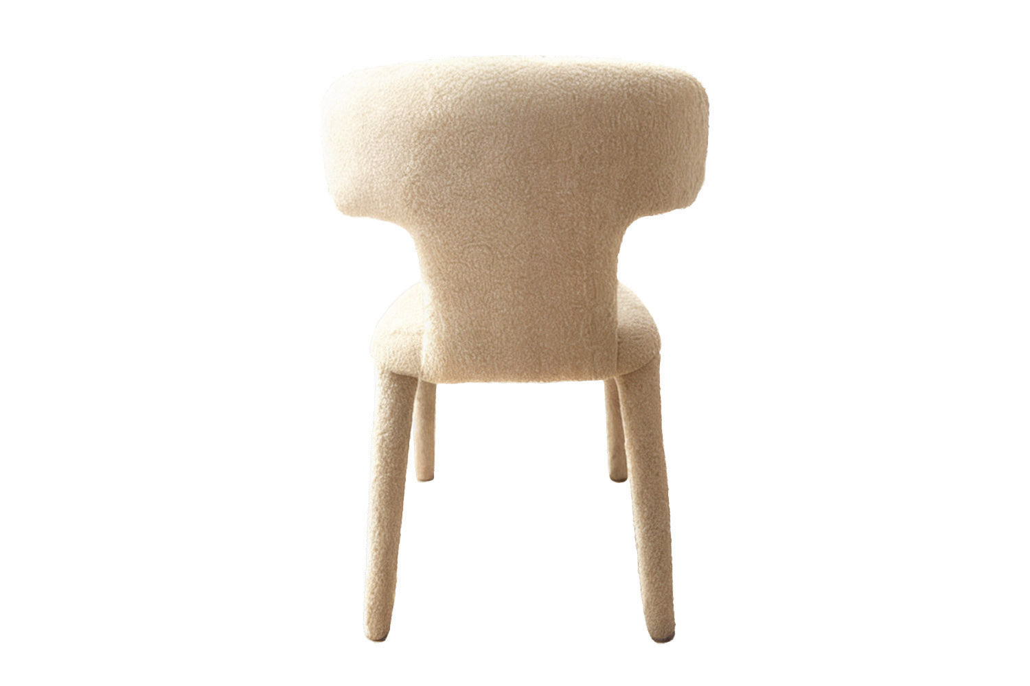 Instinto Dining Chair White Bouclé