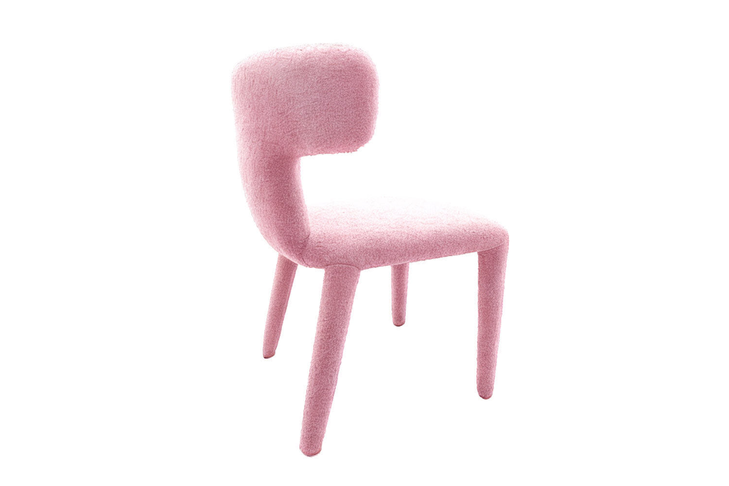 Instinto Dining Chair Pink Bouclé