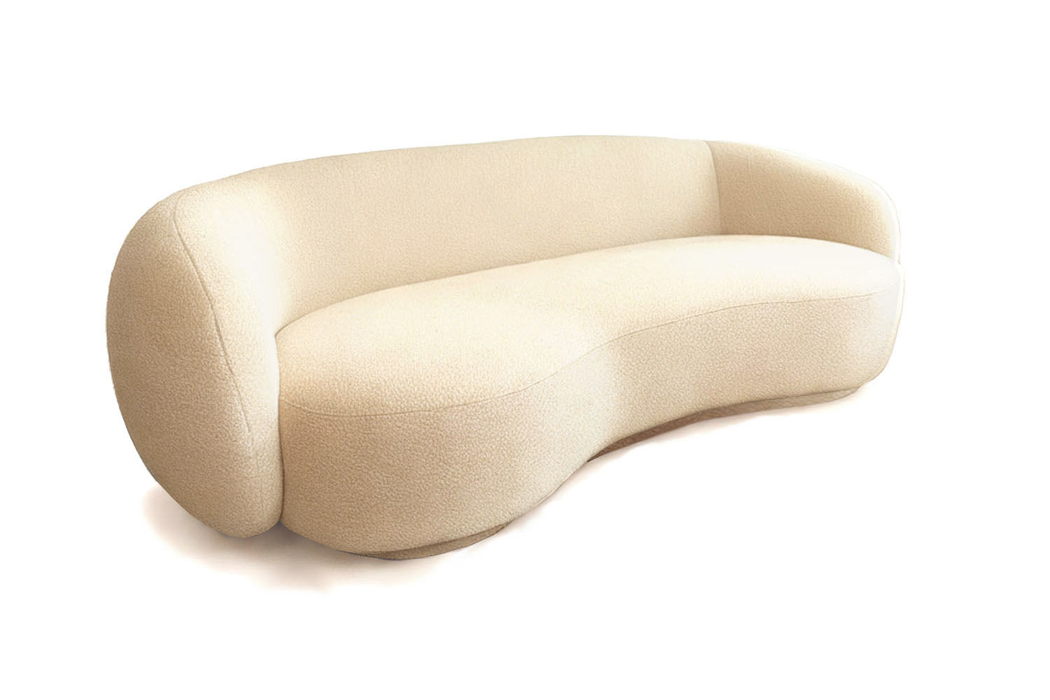 Melancolía Sofa White Bouclé