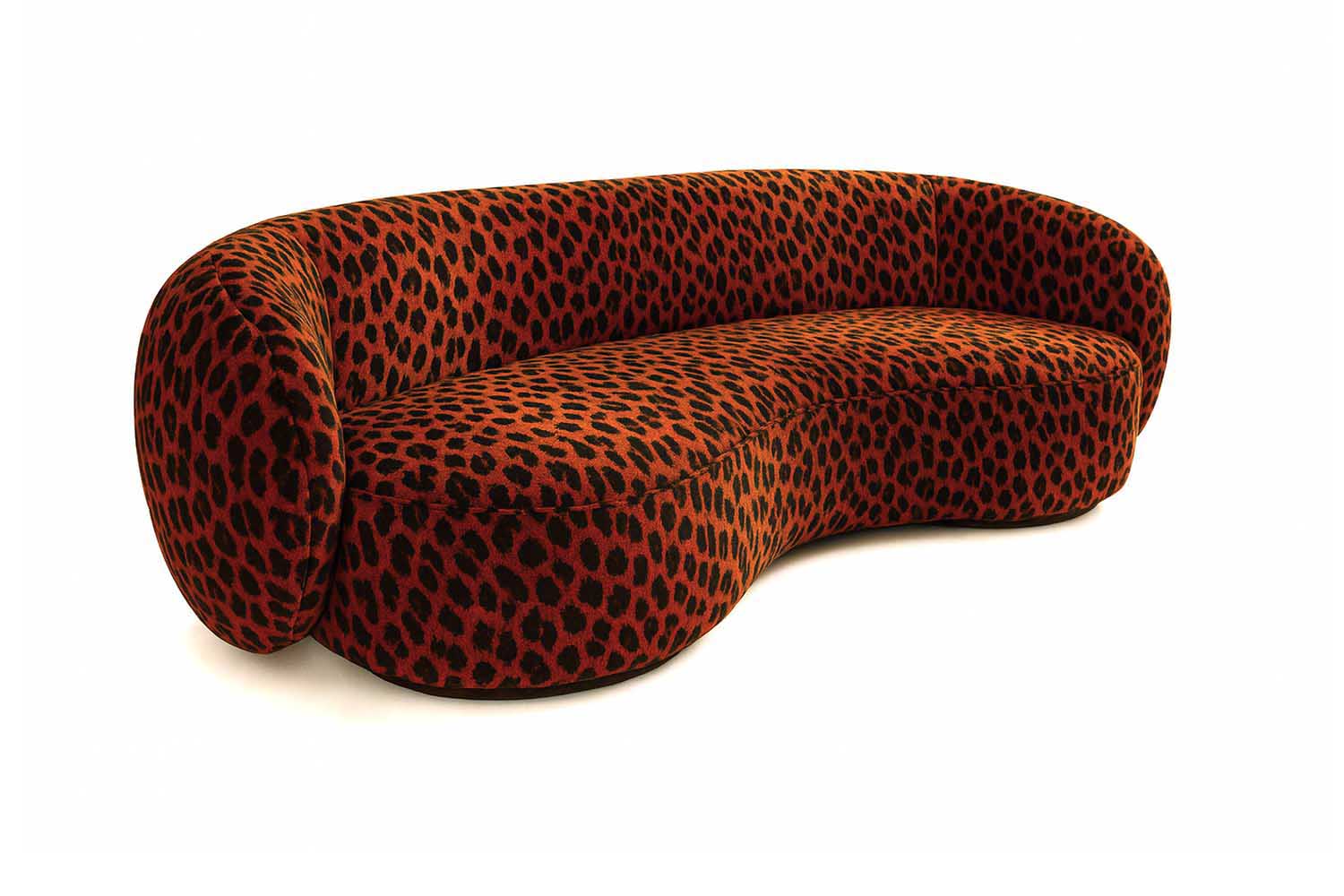 Melancolía Sofa Leopard Furry Velvet