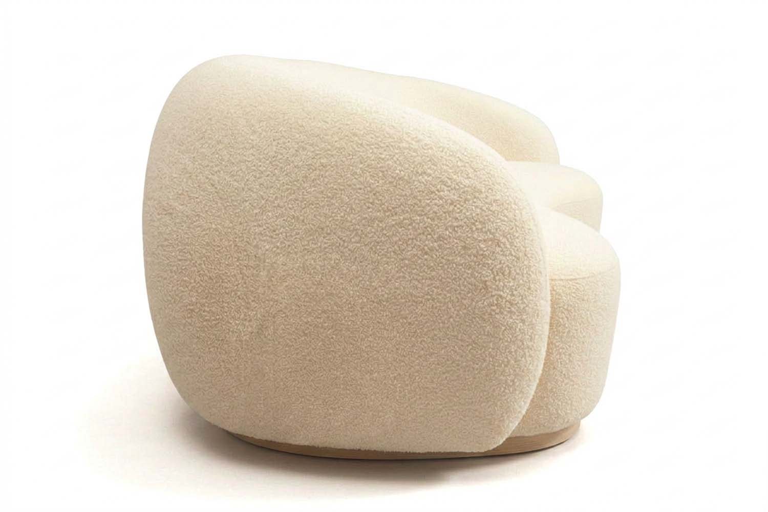 Melancolía Sofa White Bouclé