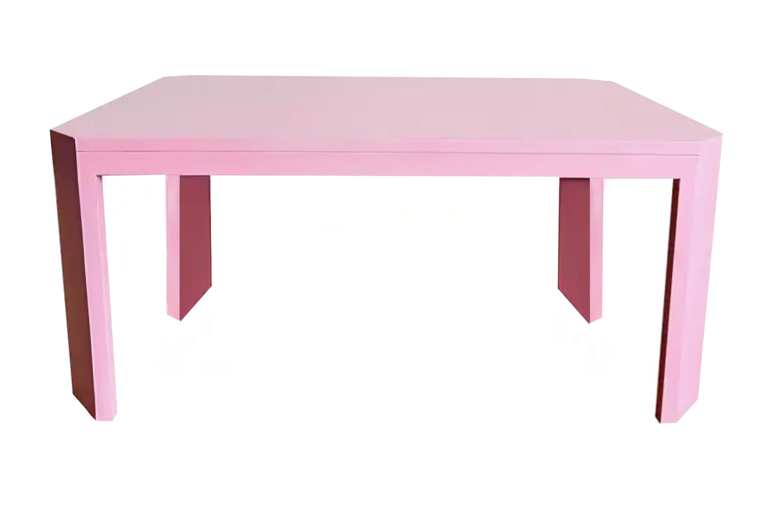 Acento Dining Table Pink Lacquer