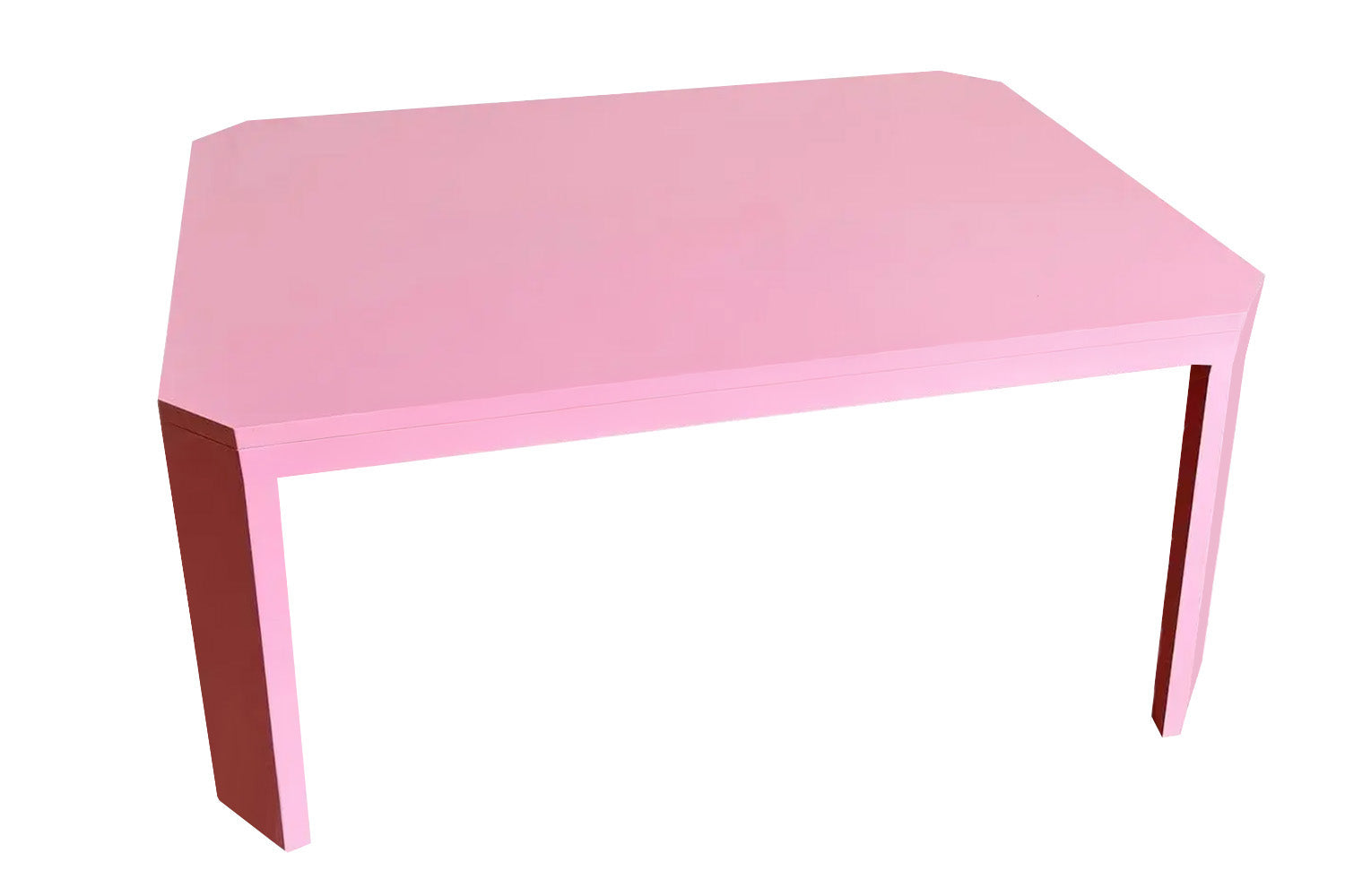 Acento Dining Table Pink Lacquer