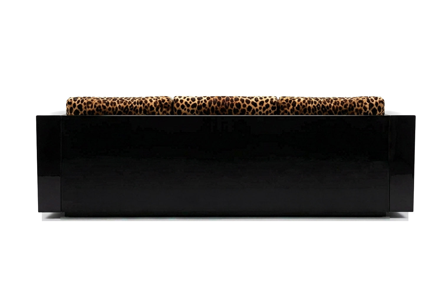 Revolución Sofa Leopard Black Lacquer