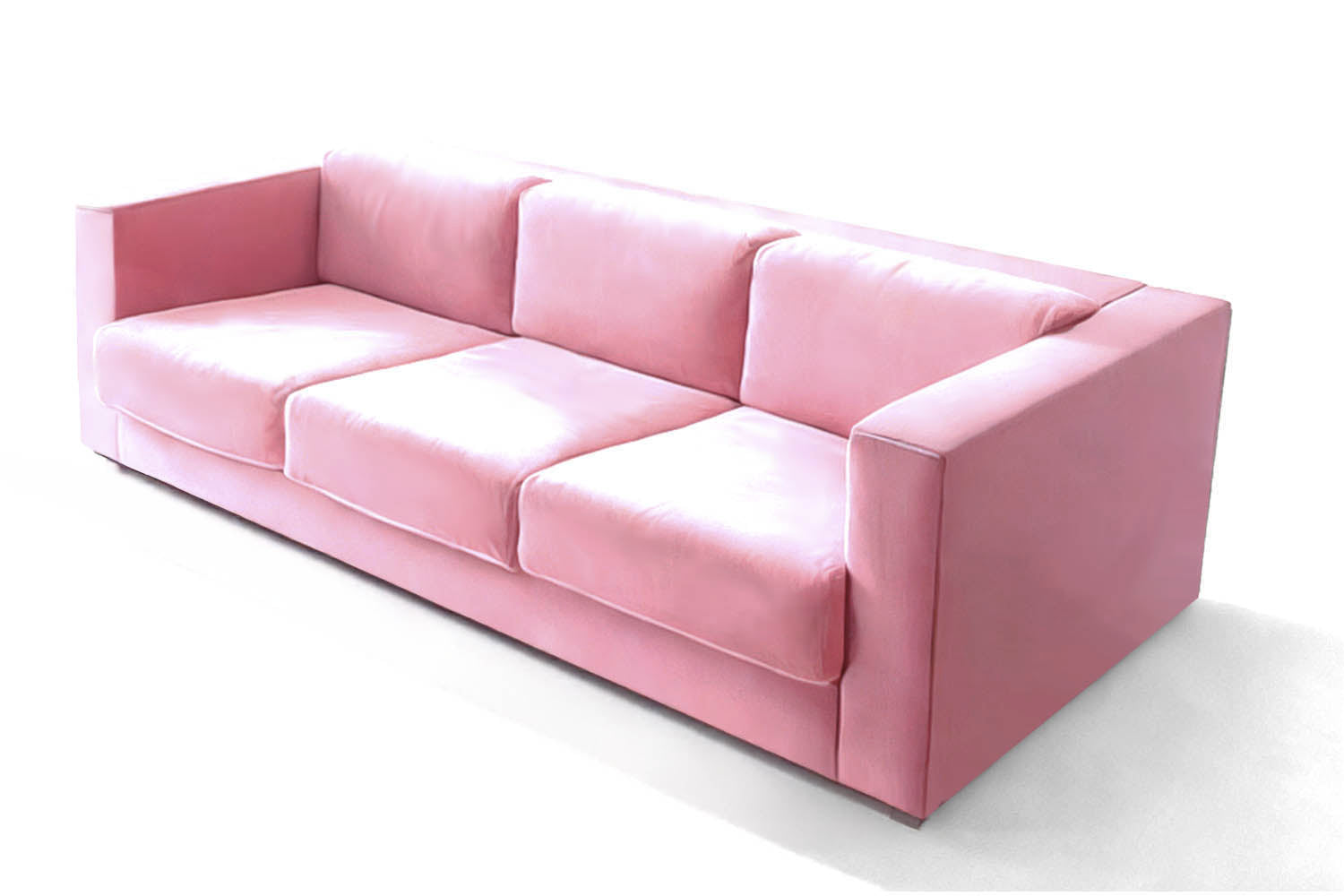 Revolución Sofa Pink Velvet