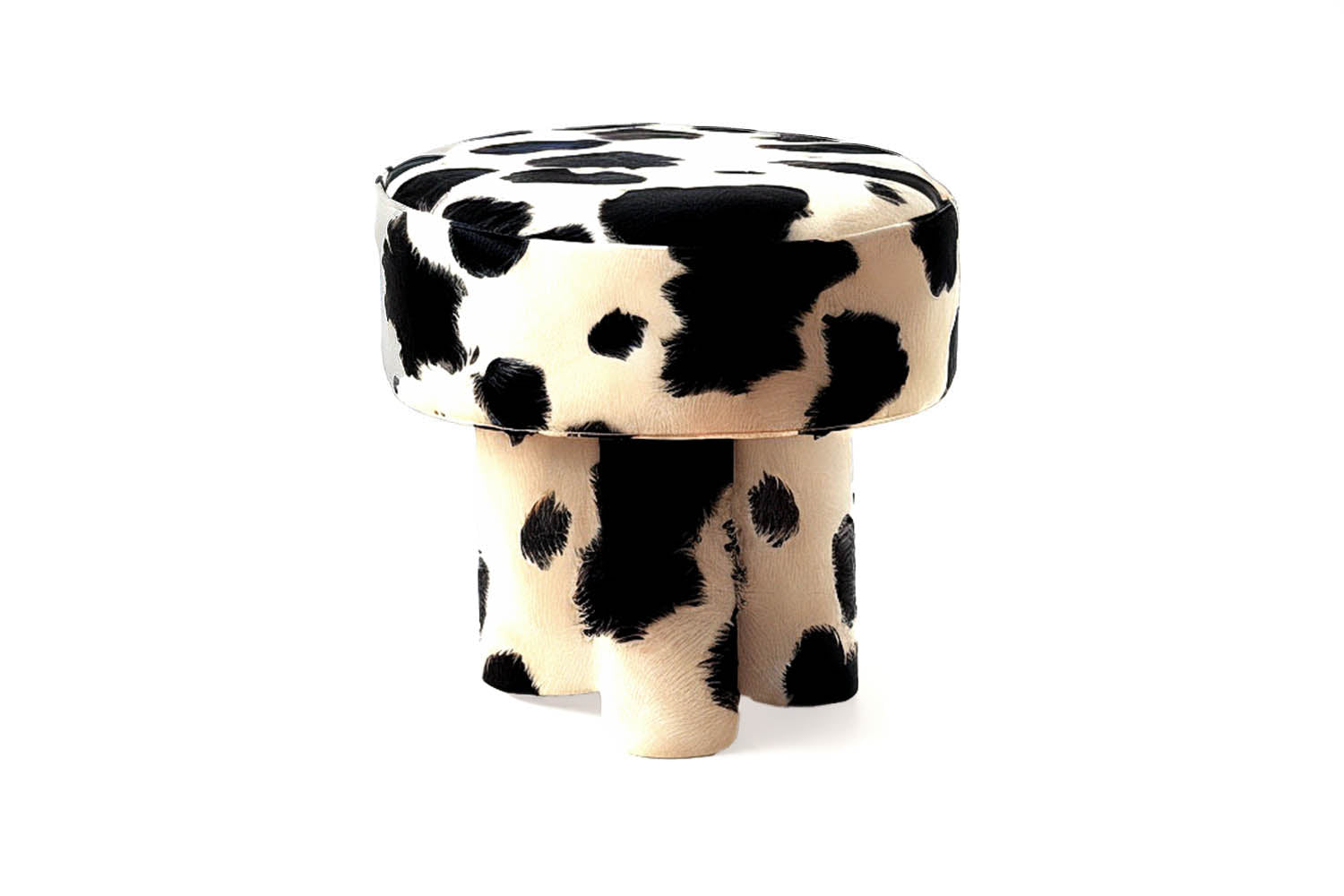 Ritmo Stool Cow Furry Velvet