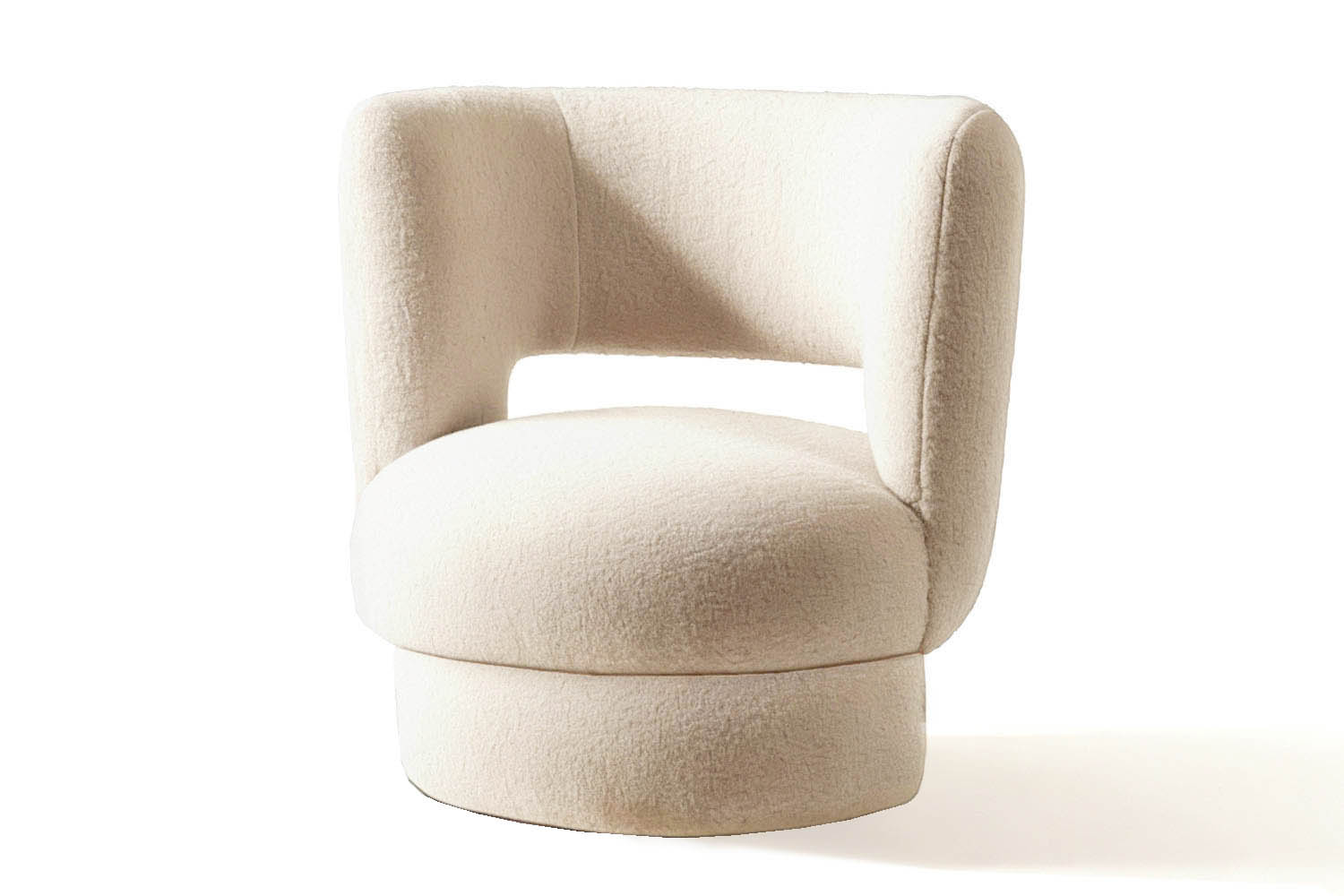 Ritual Armchair White Bouclé