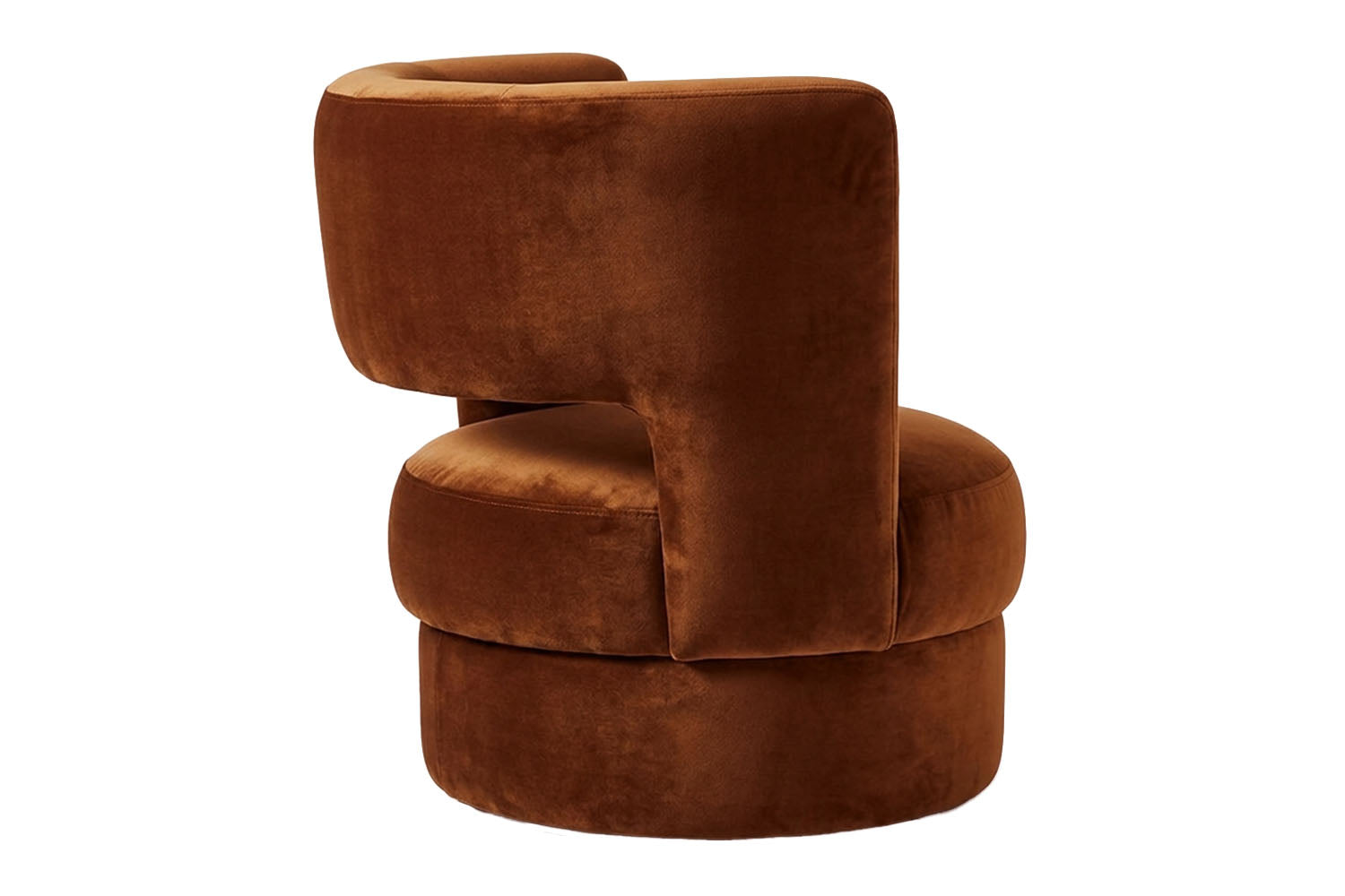 Ritual Armchair Brown Velvet