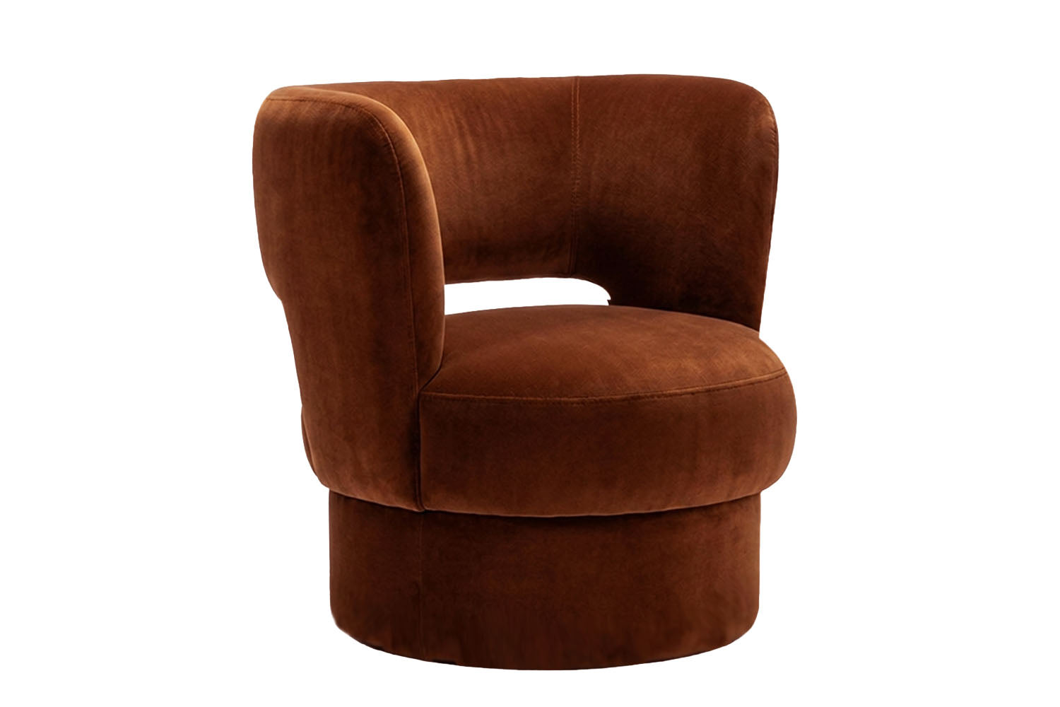 Ritual Armchair Brown Velvet