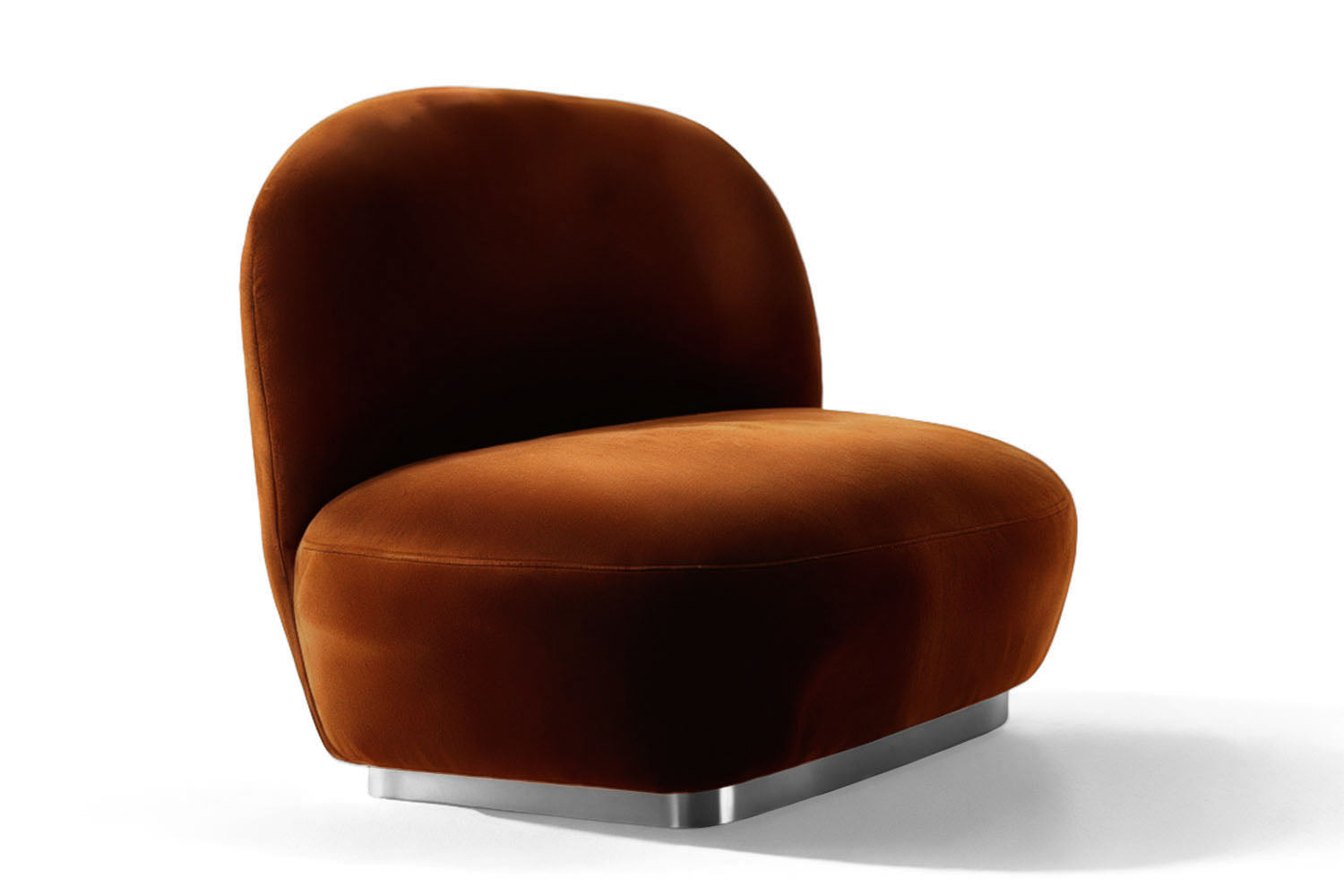 Susurro Accent Chair Brown Velvet