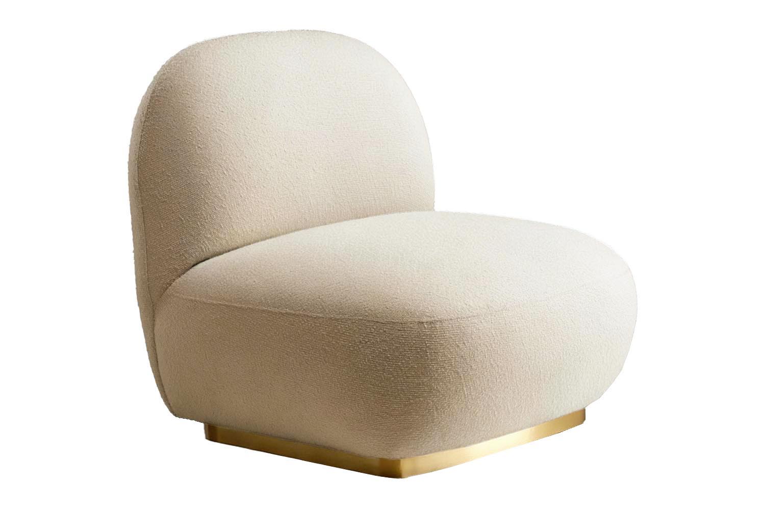 Susurro Accent Chair White Bouclé