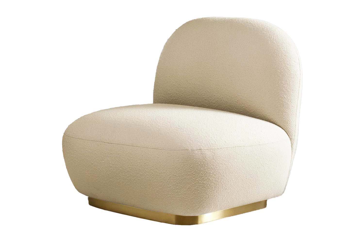 Susurro Accent Chair White Bouclé