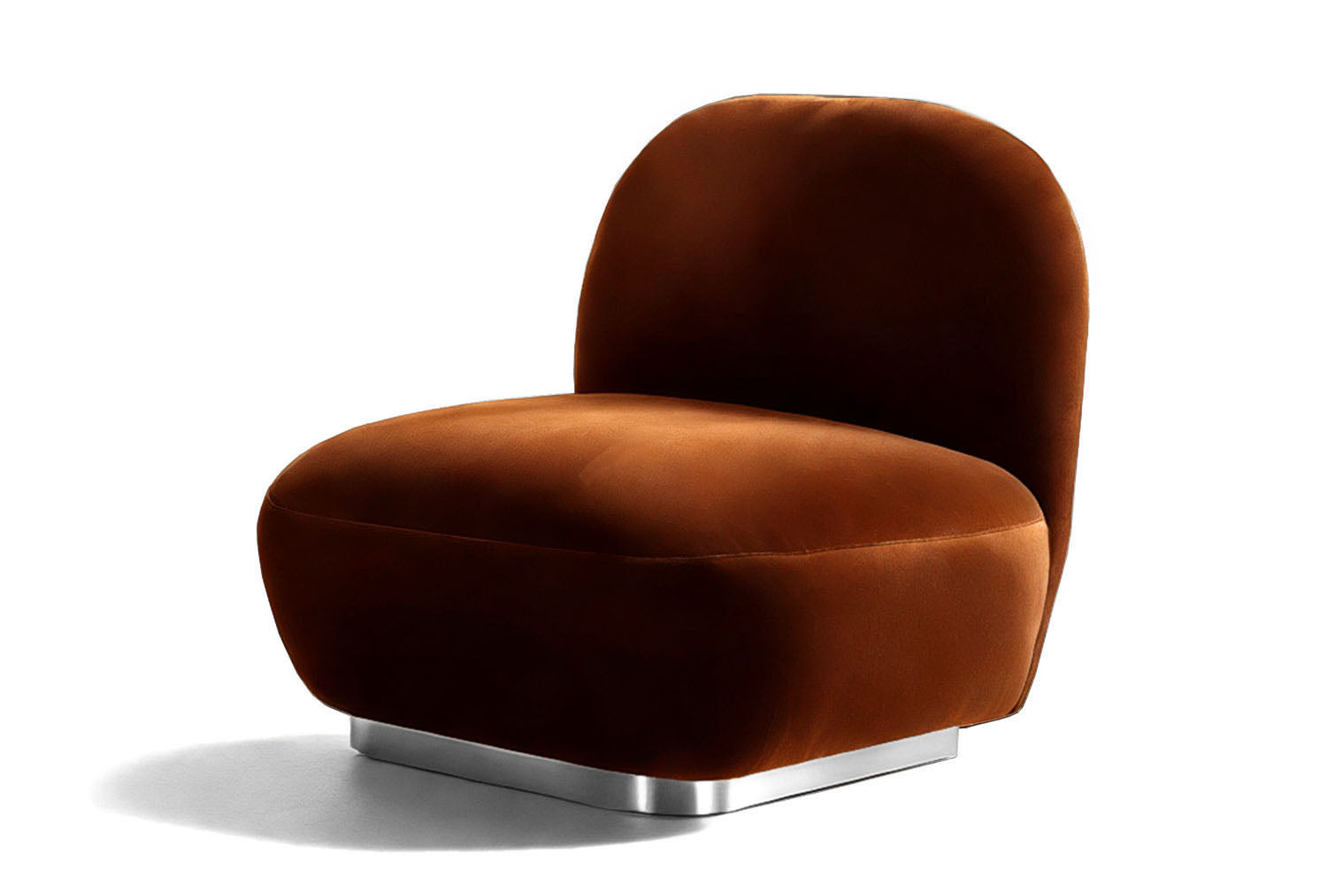 Susurro Accent Chair Brown Velvet