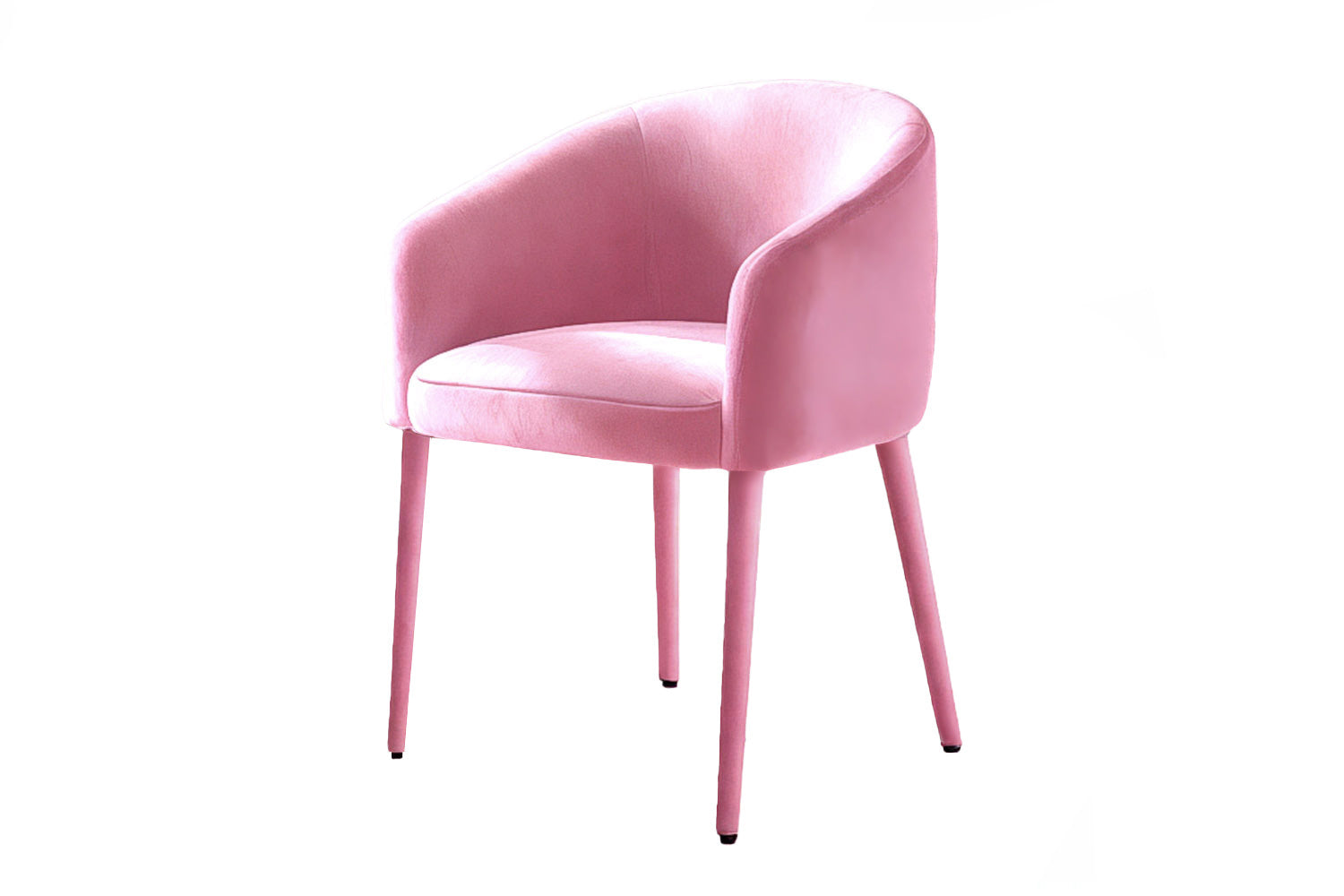 Utopía Dining Chair Pink Velvet Pink Legs