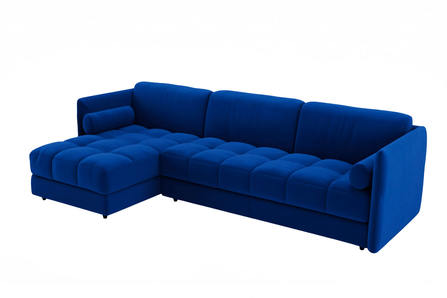 Vínculo Sectional Sofa Blue Velvet